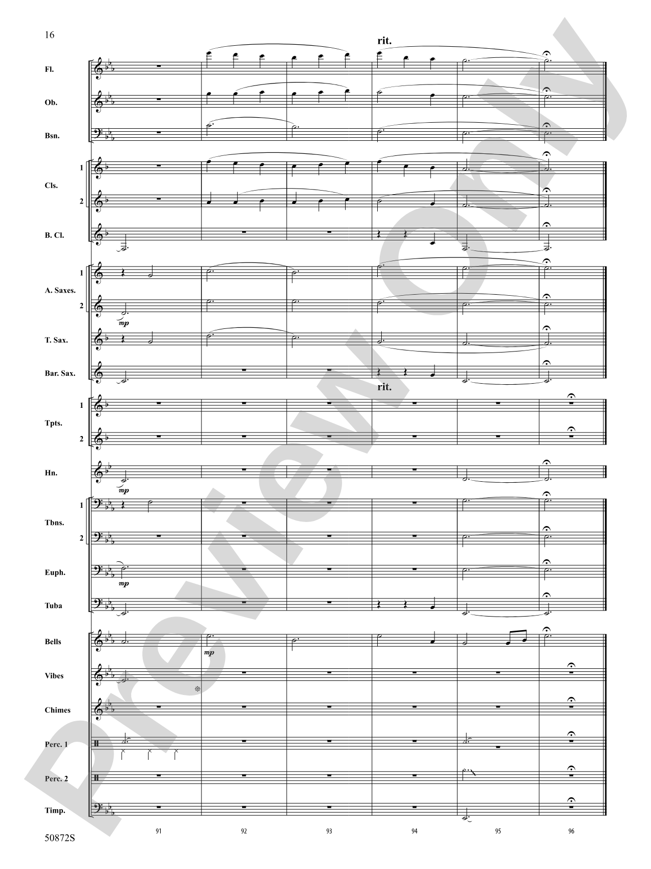 On a Winter's Night: Concert Band Score & Parts