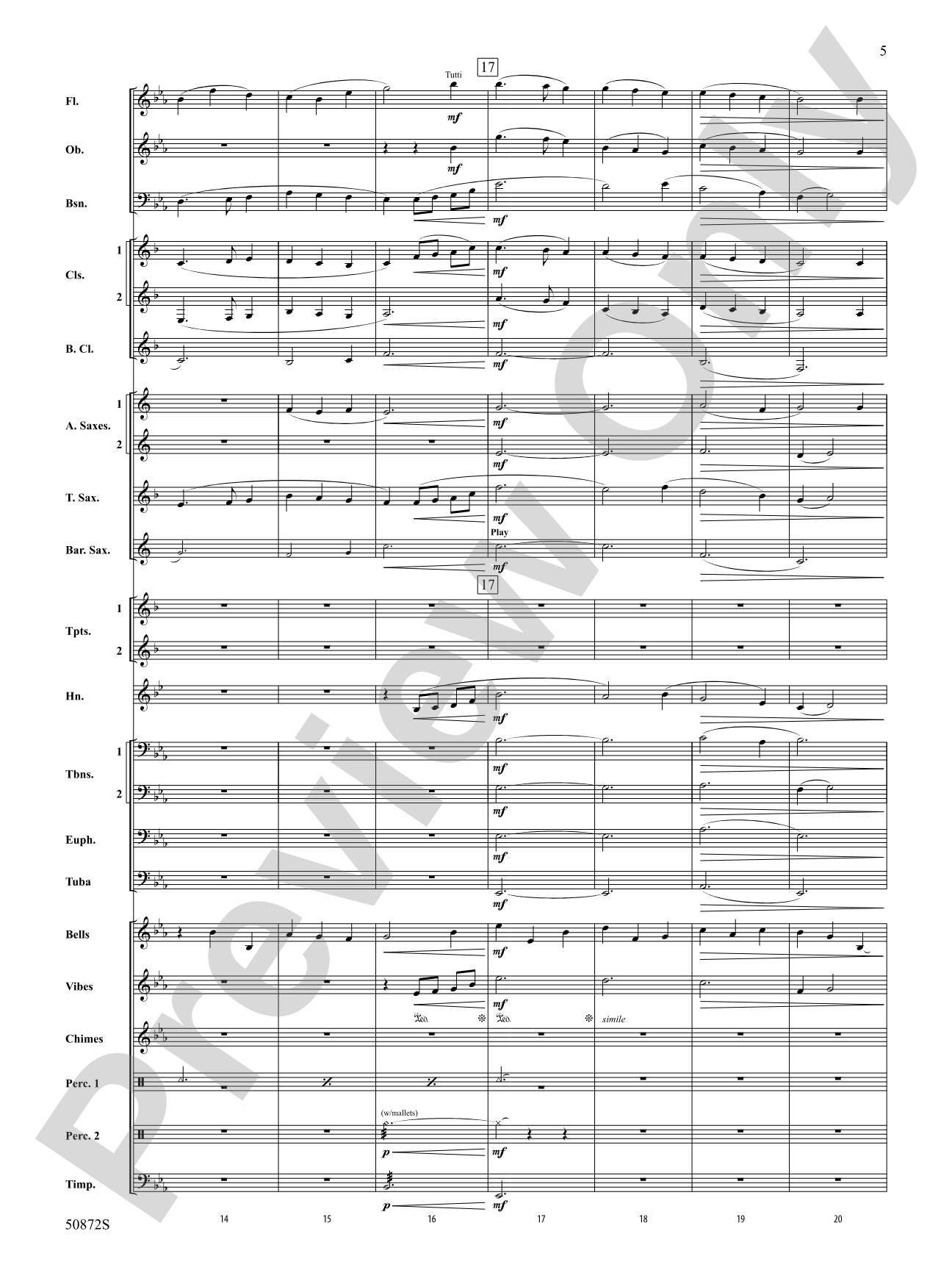 On a Winter's Night: Concert Band Score & Parts
