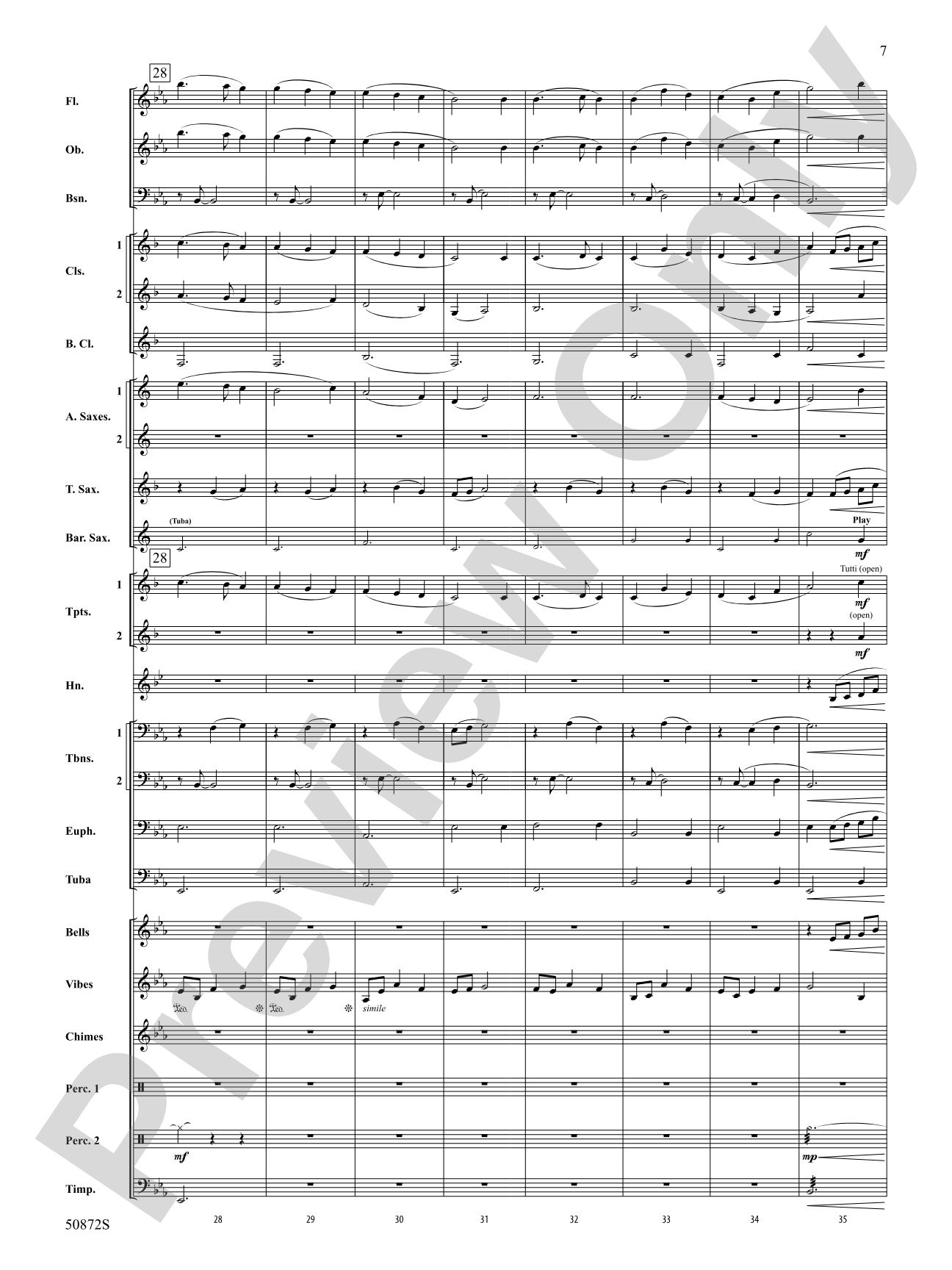 On a Winter's Night: Concert Band Score & Parts