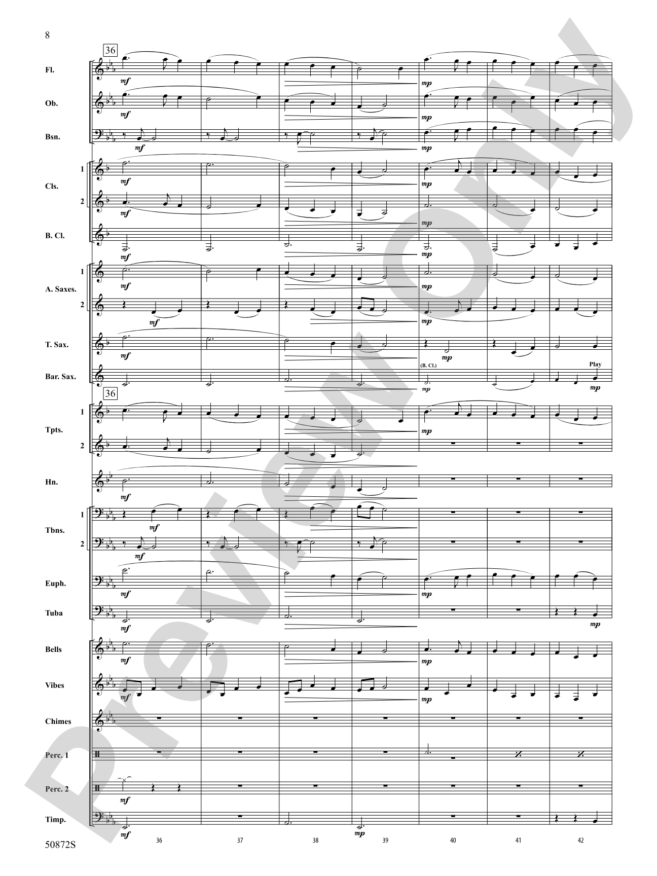On a Winter's Night: Concert Band Score & Parts