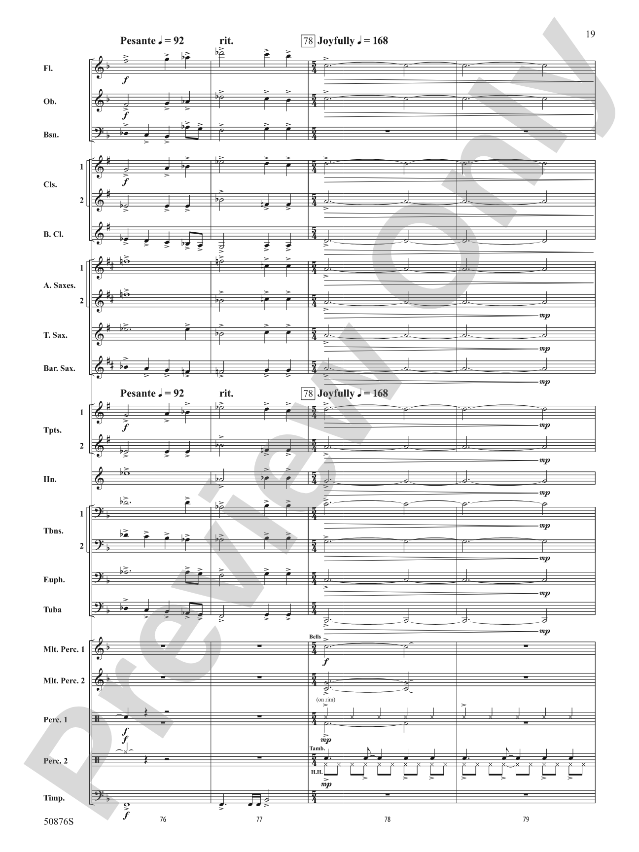 Joy Dance: Concert Band Score & Parts