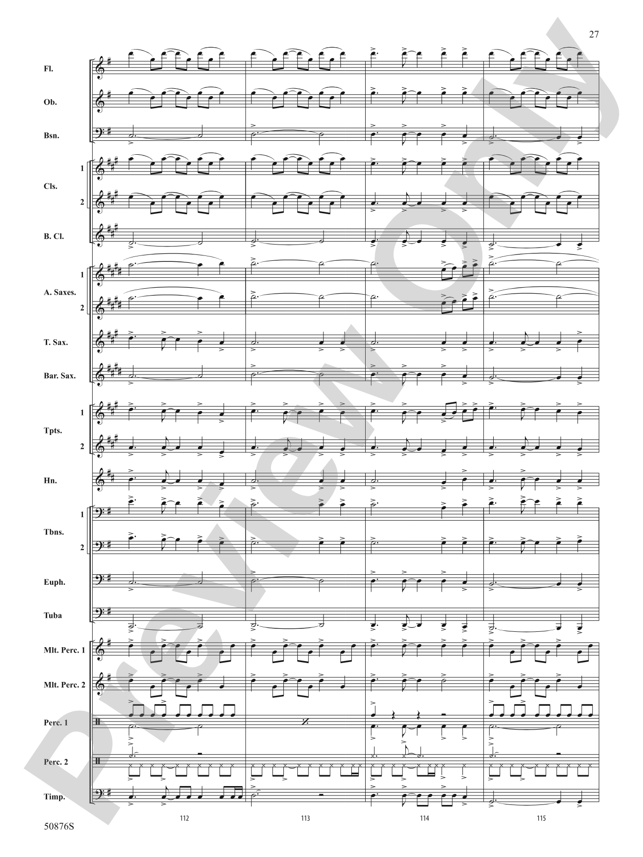 Joy Dance: Concert Band Score & Parts