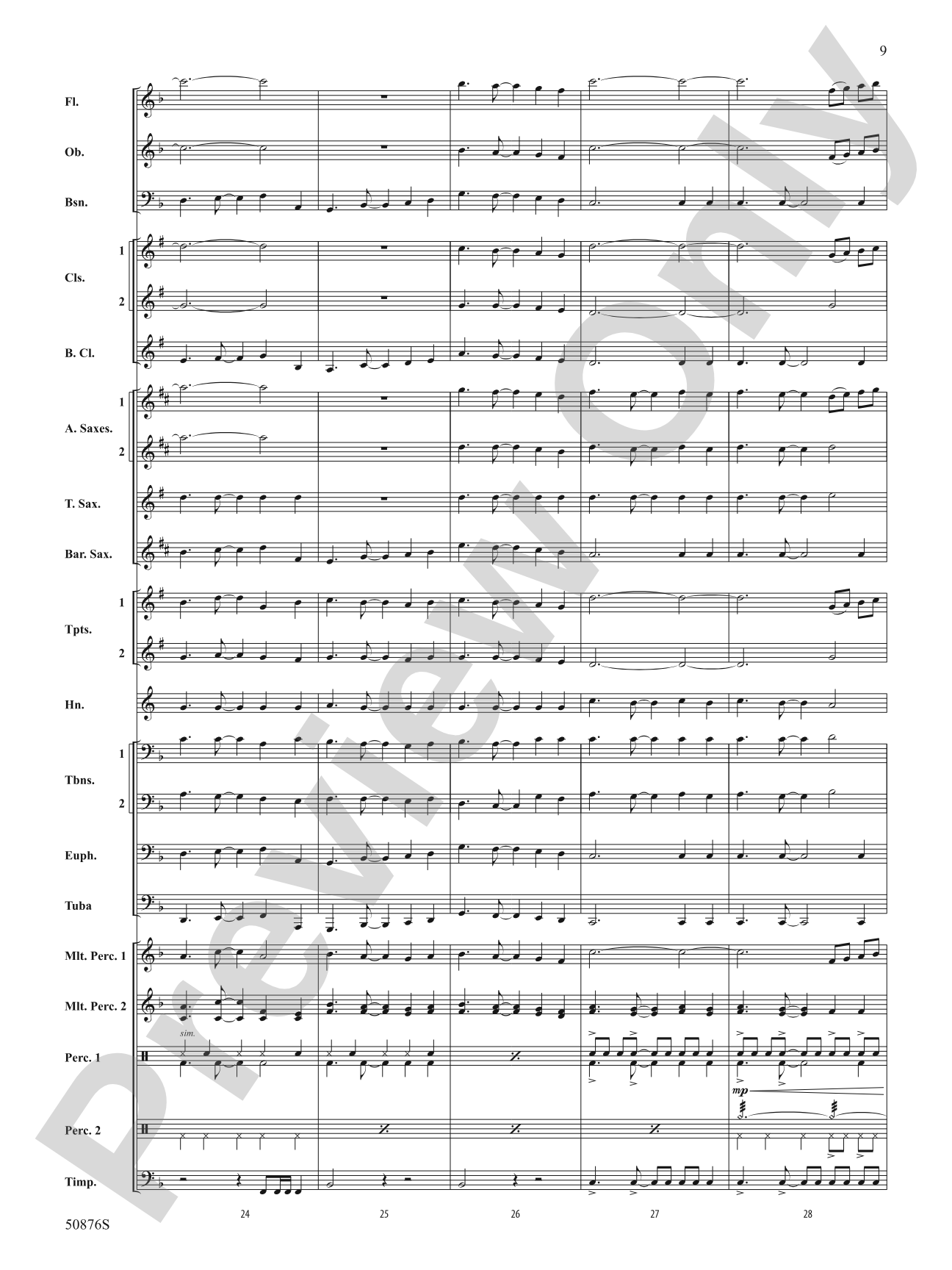 Joy Dance: Concert Band Score & Parts