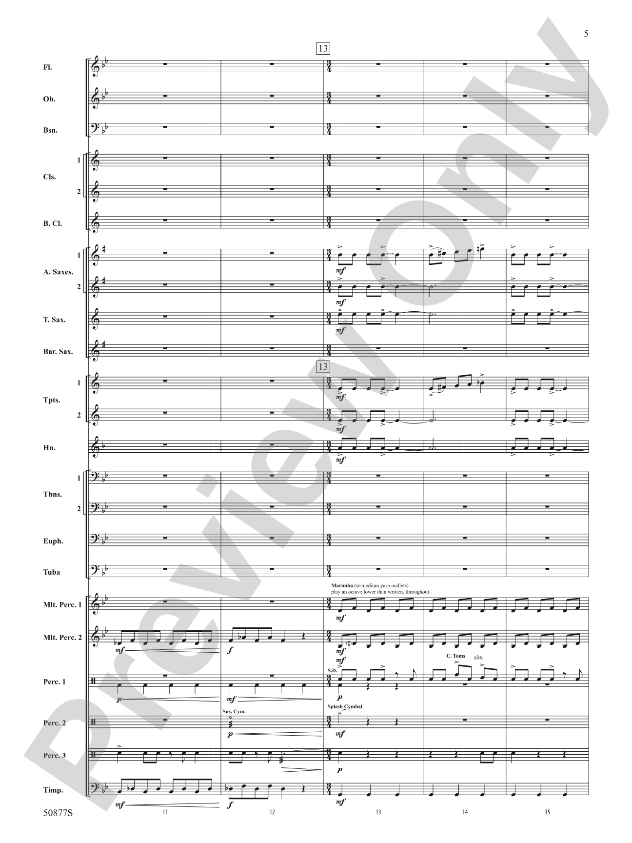 Soothsayer: Concert Band Conductor Score & Parts
