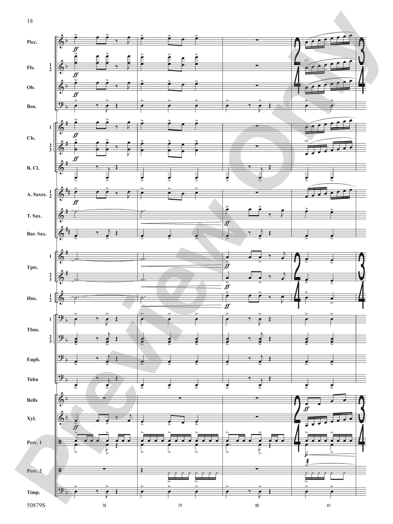 Journey of a Comet: Concert Band Conductor Score & Parts