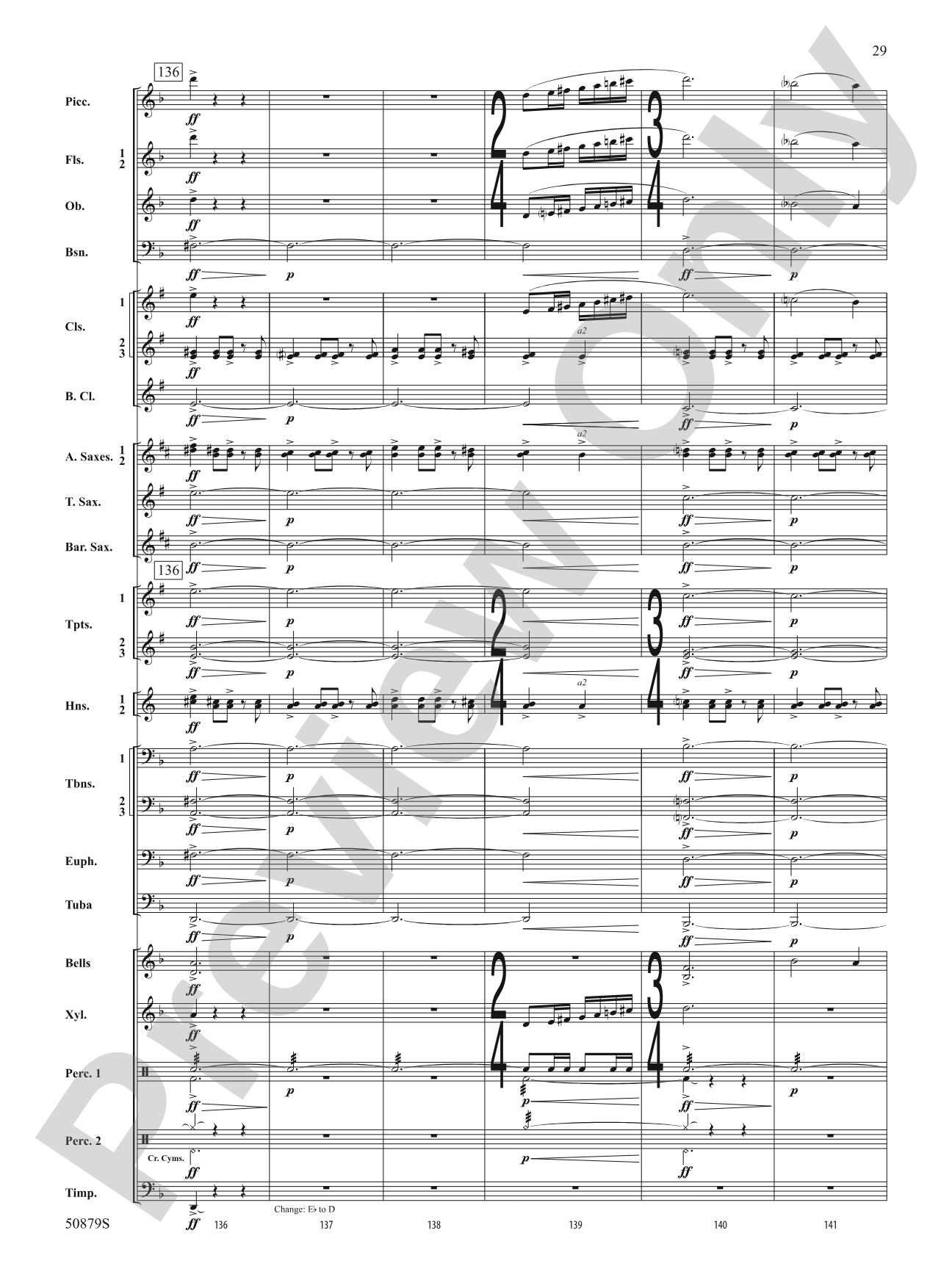 Journey of a Comet: Concert Band Conductor Score & Parts