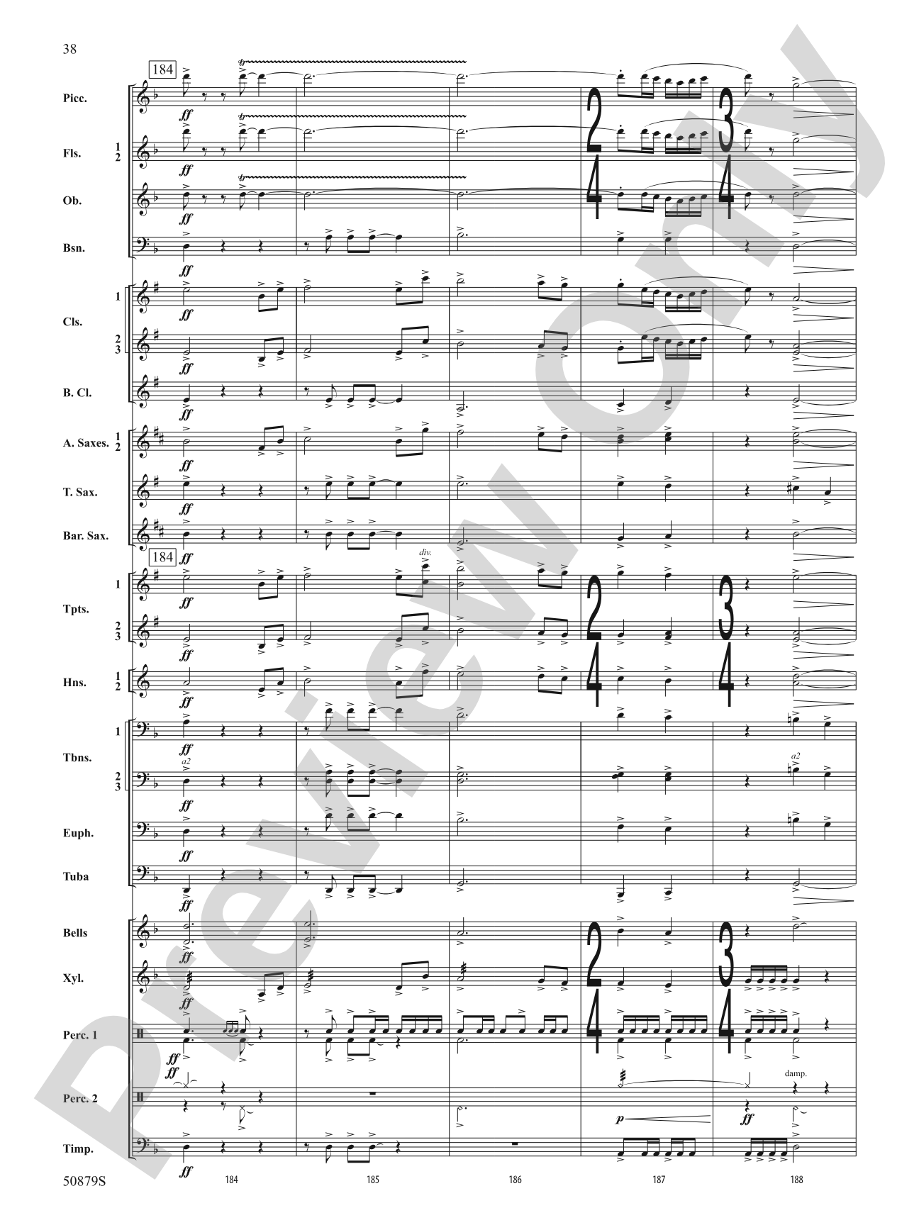 Journey of a Comet: Concert Band Conductor Score & Parts