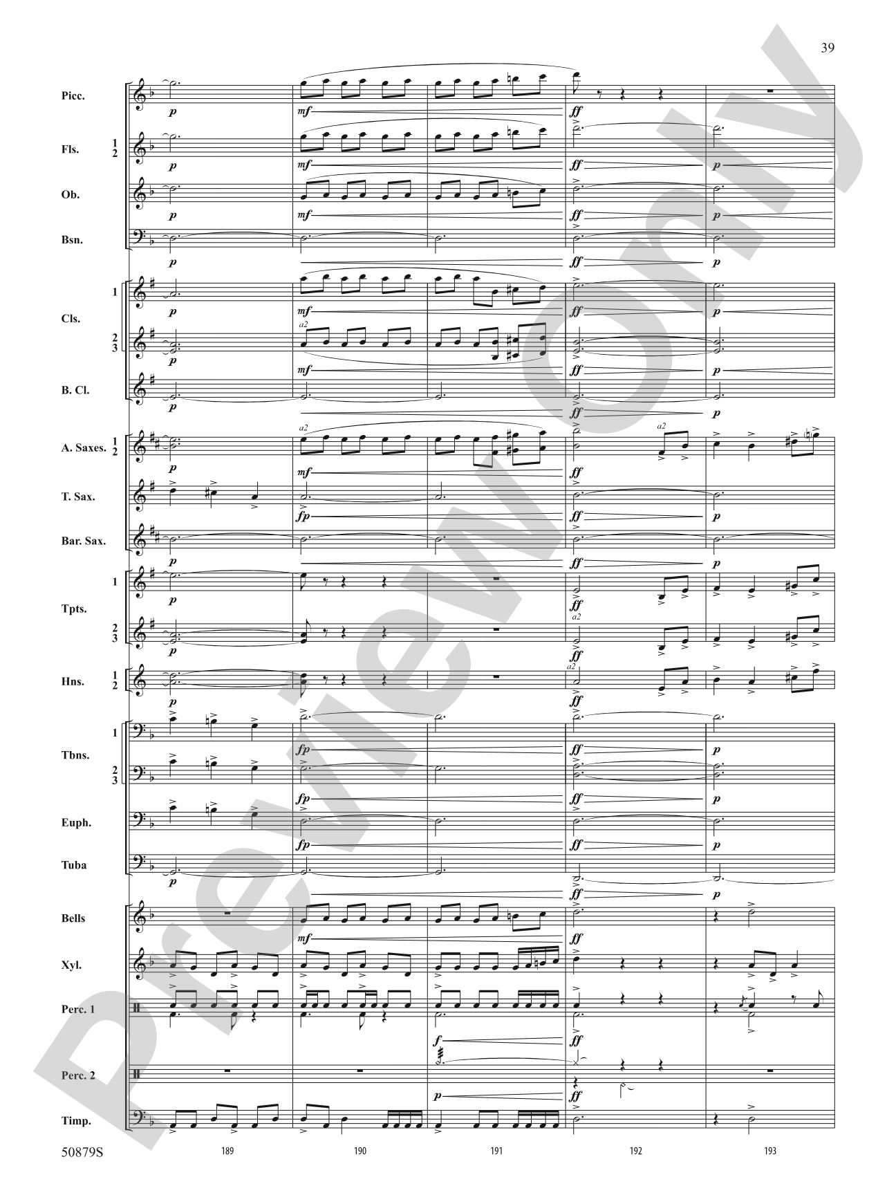 Journey of a Comet: Concert Band Conductor Score & Parts