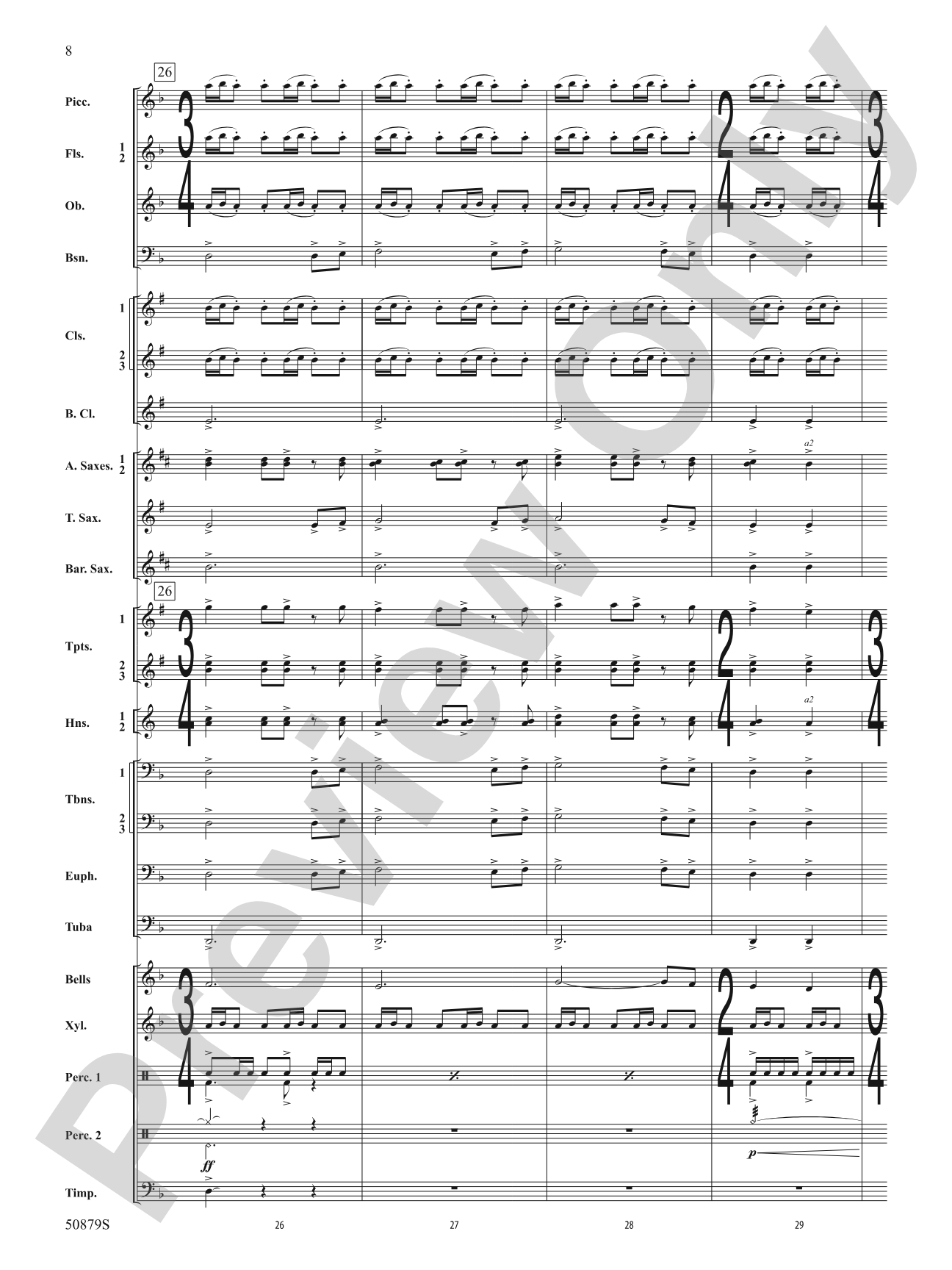 Journey of a Comet: Concert Band Conductor Score & Parts