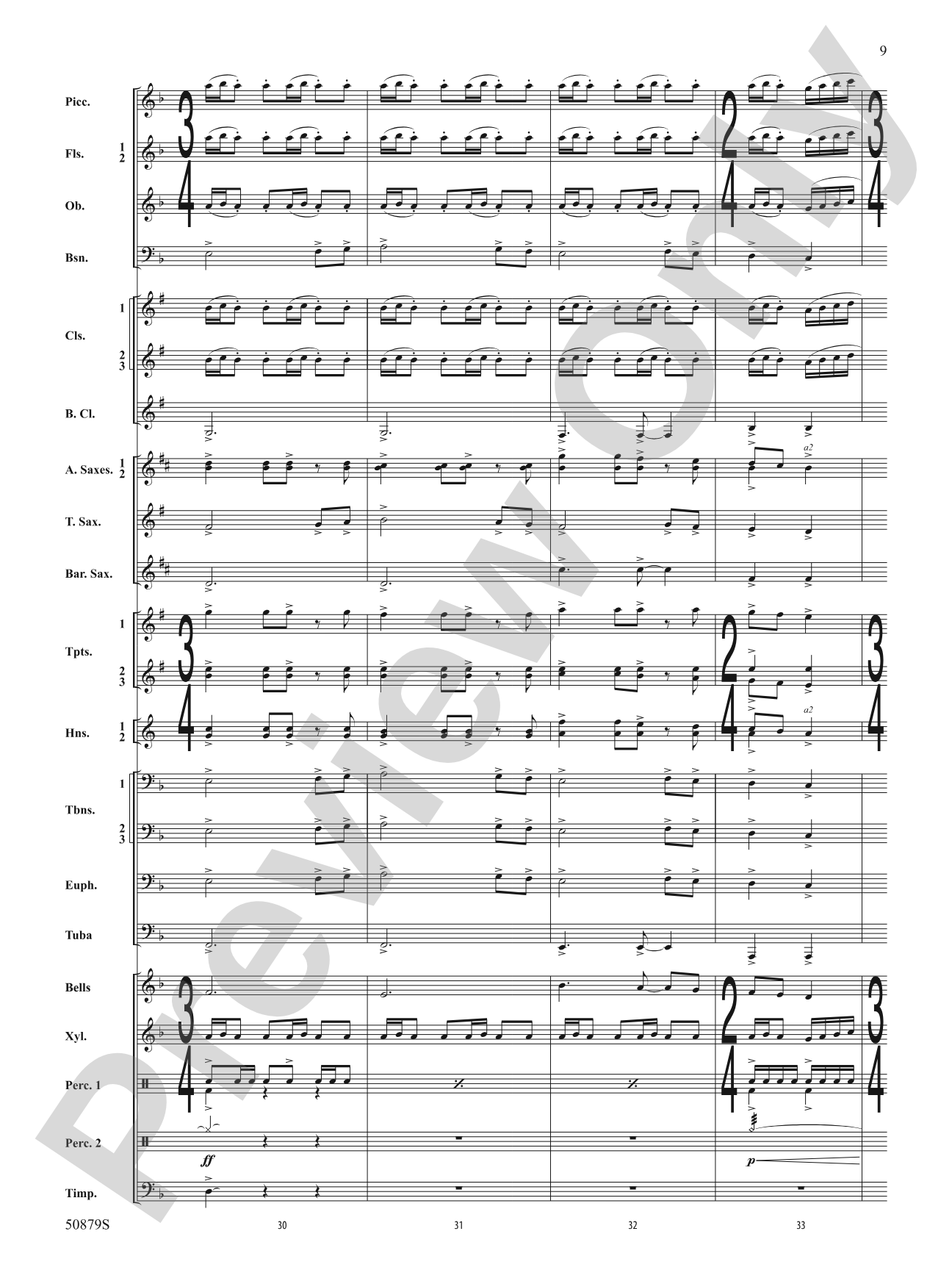 Journey of a Comet: Concert Band Conductor Score & Parts