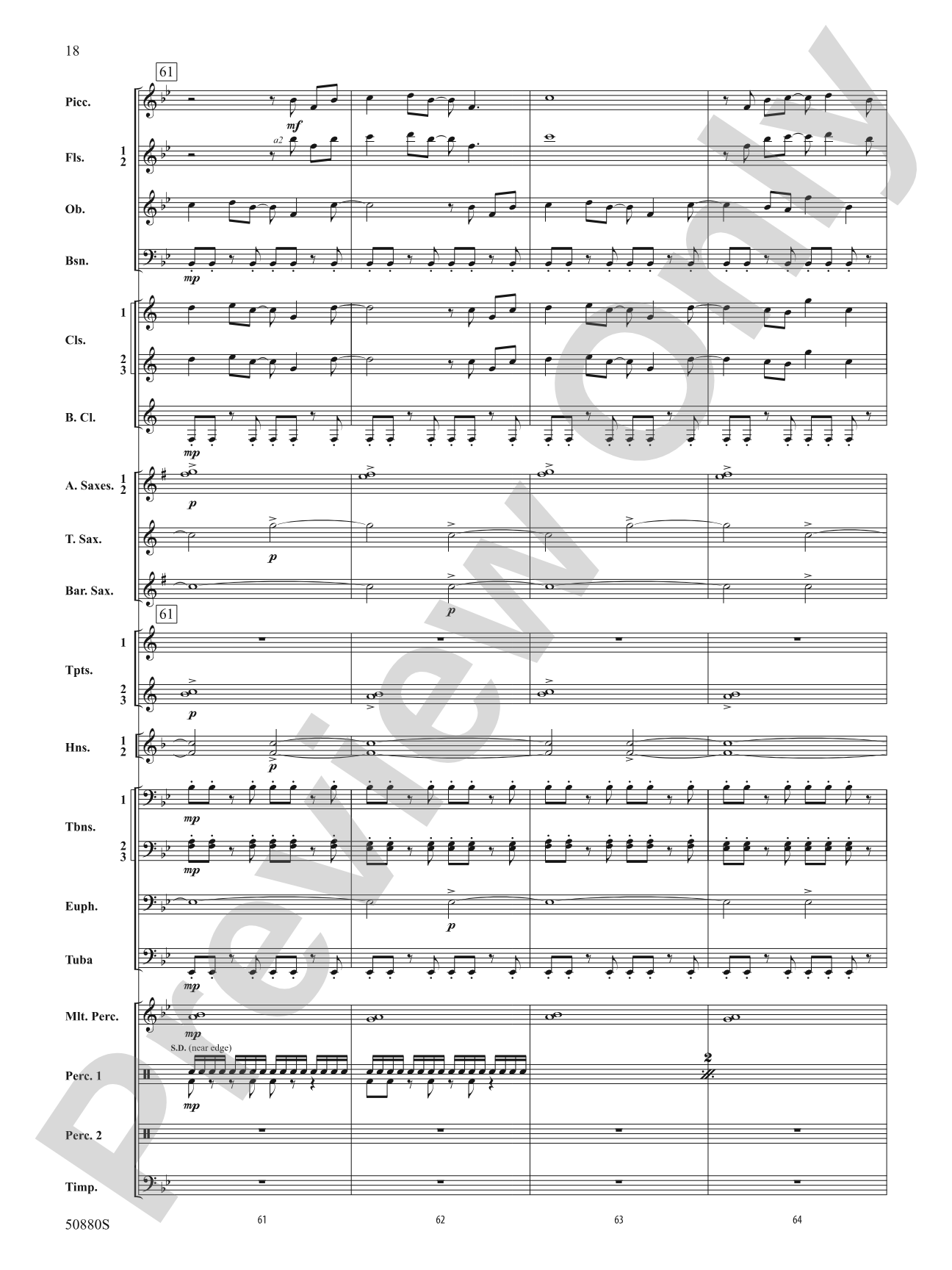 A Tale So Tall: Concert Band Conductor Score & Parts