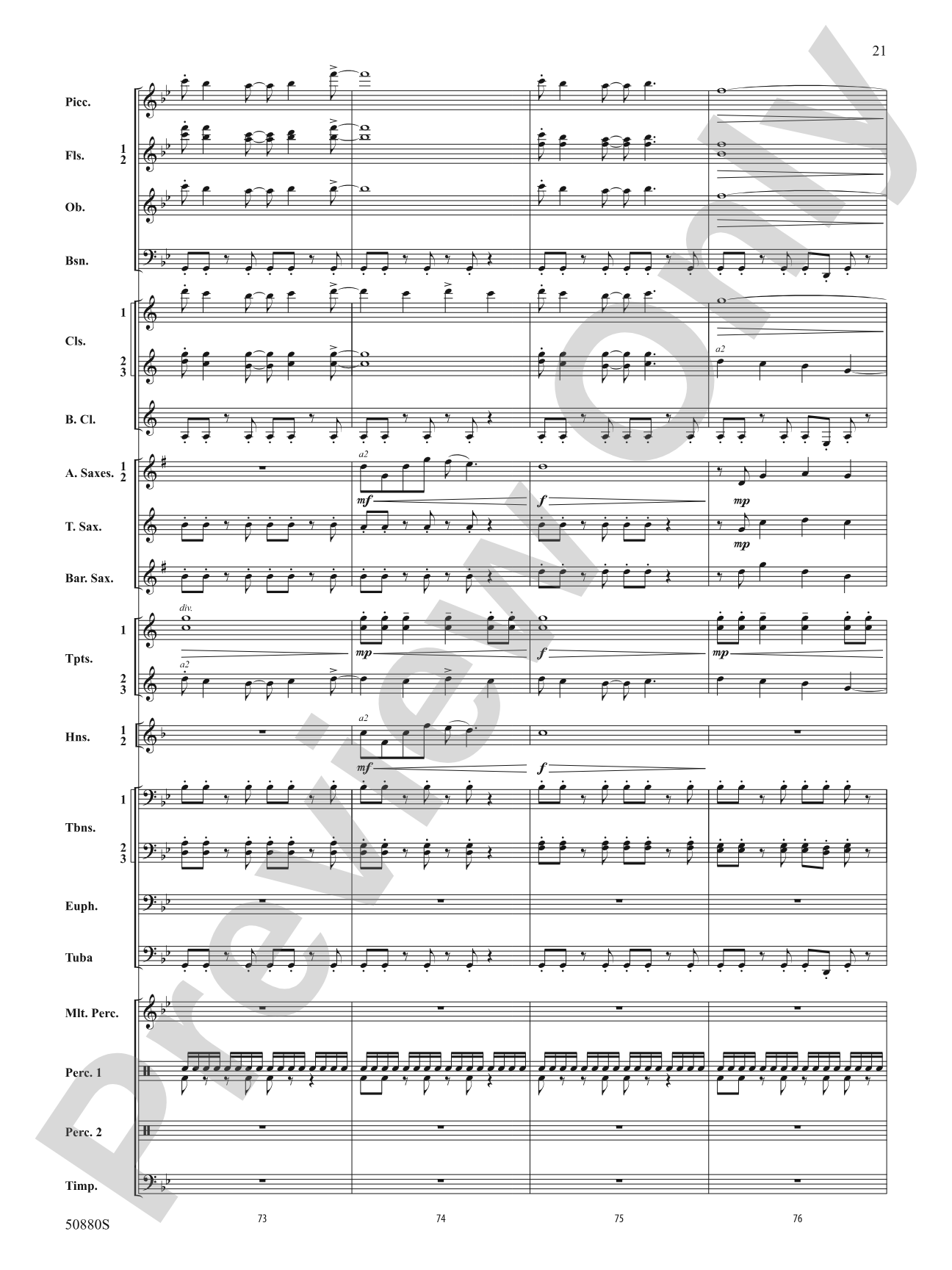 A Tale So Tall: Concert Band Conductor Score & Parts