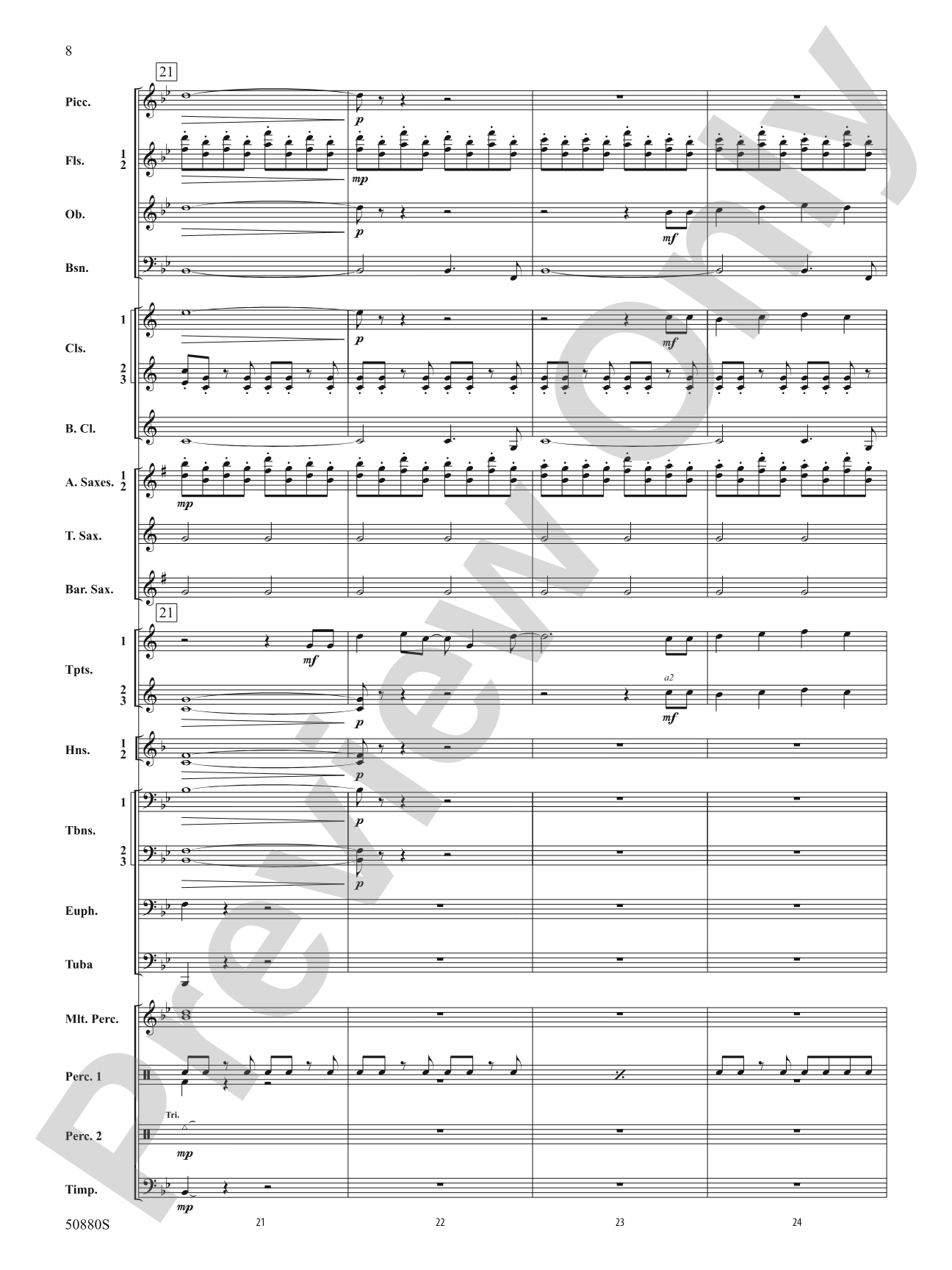 A Tale So Tall: Concert Band Conductor Score & Parts