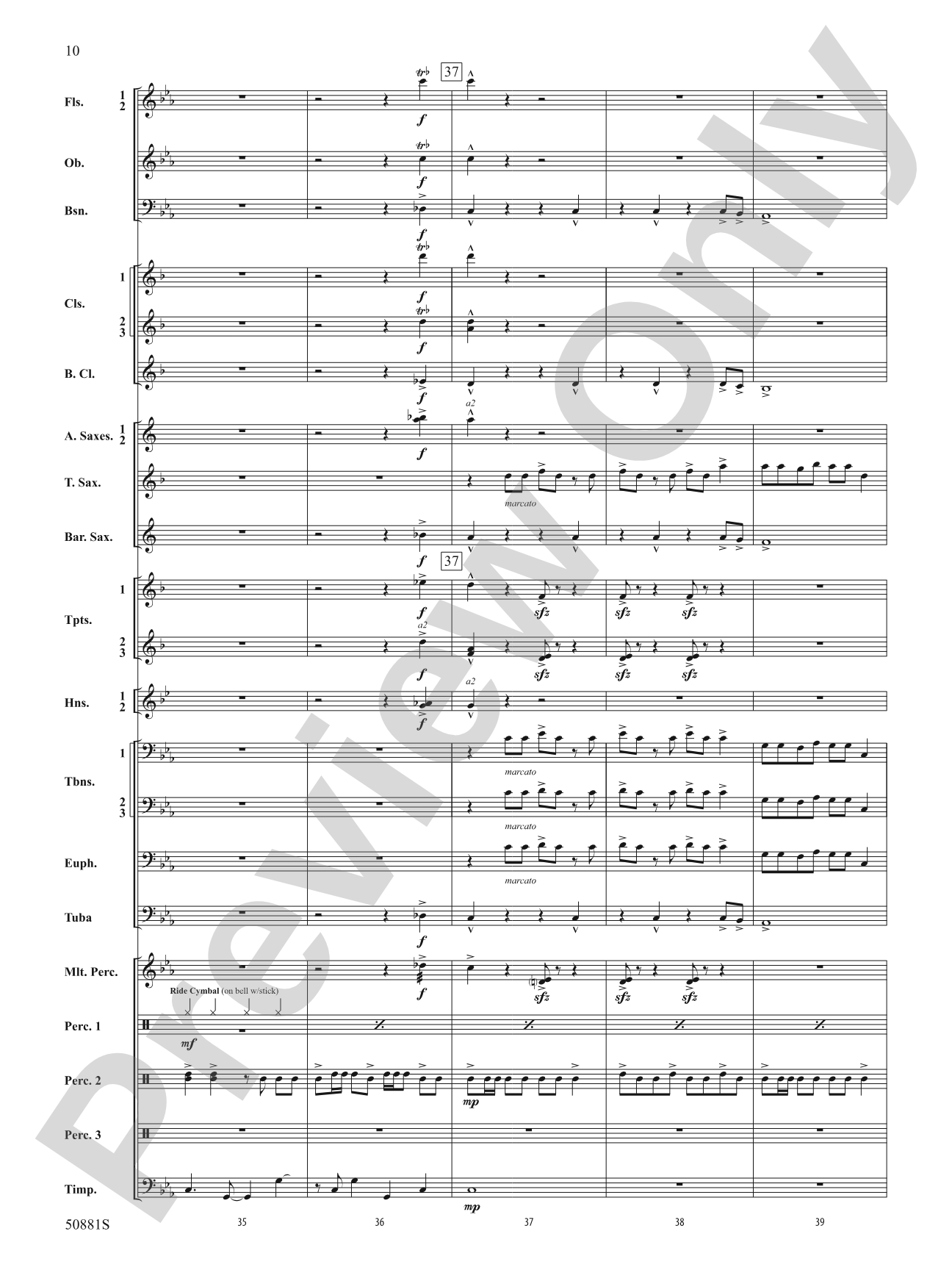Chasing Crimson: Concert Band Conductor Score & Parts