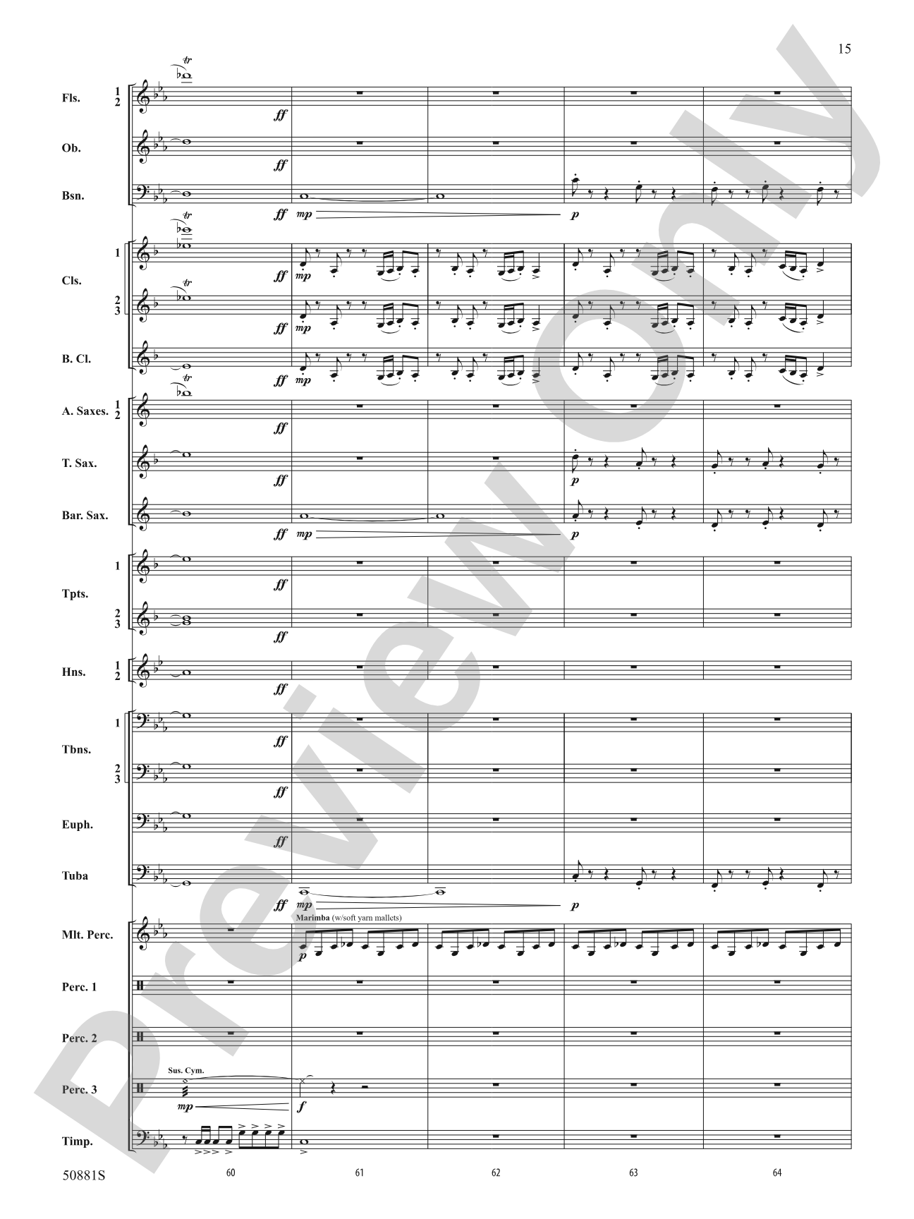 Chasing Crimson: Concert Band Conductor Score & Parts