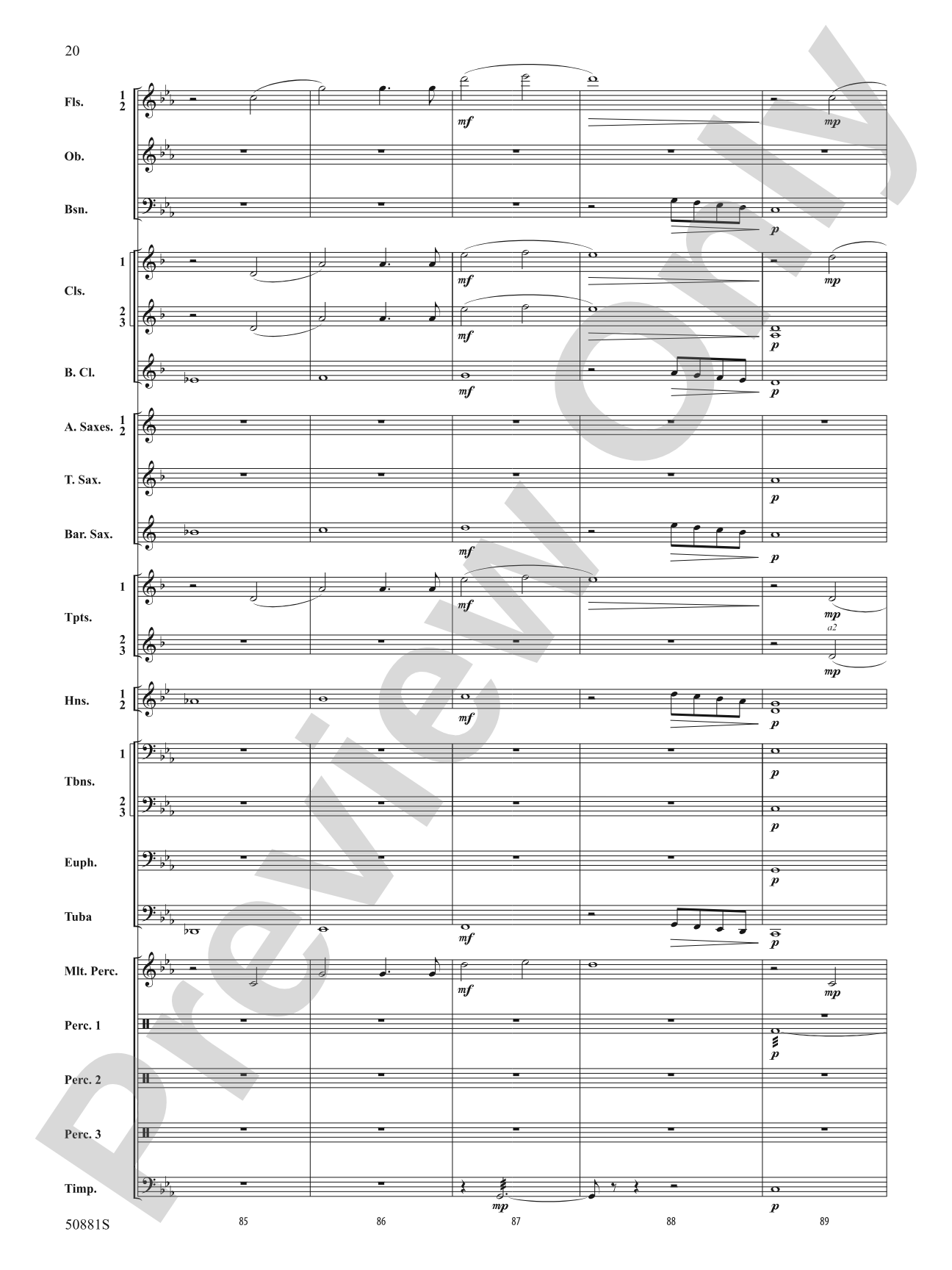 Chasing Crimson: Concert Band Conductor Score & Parts