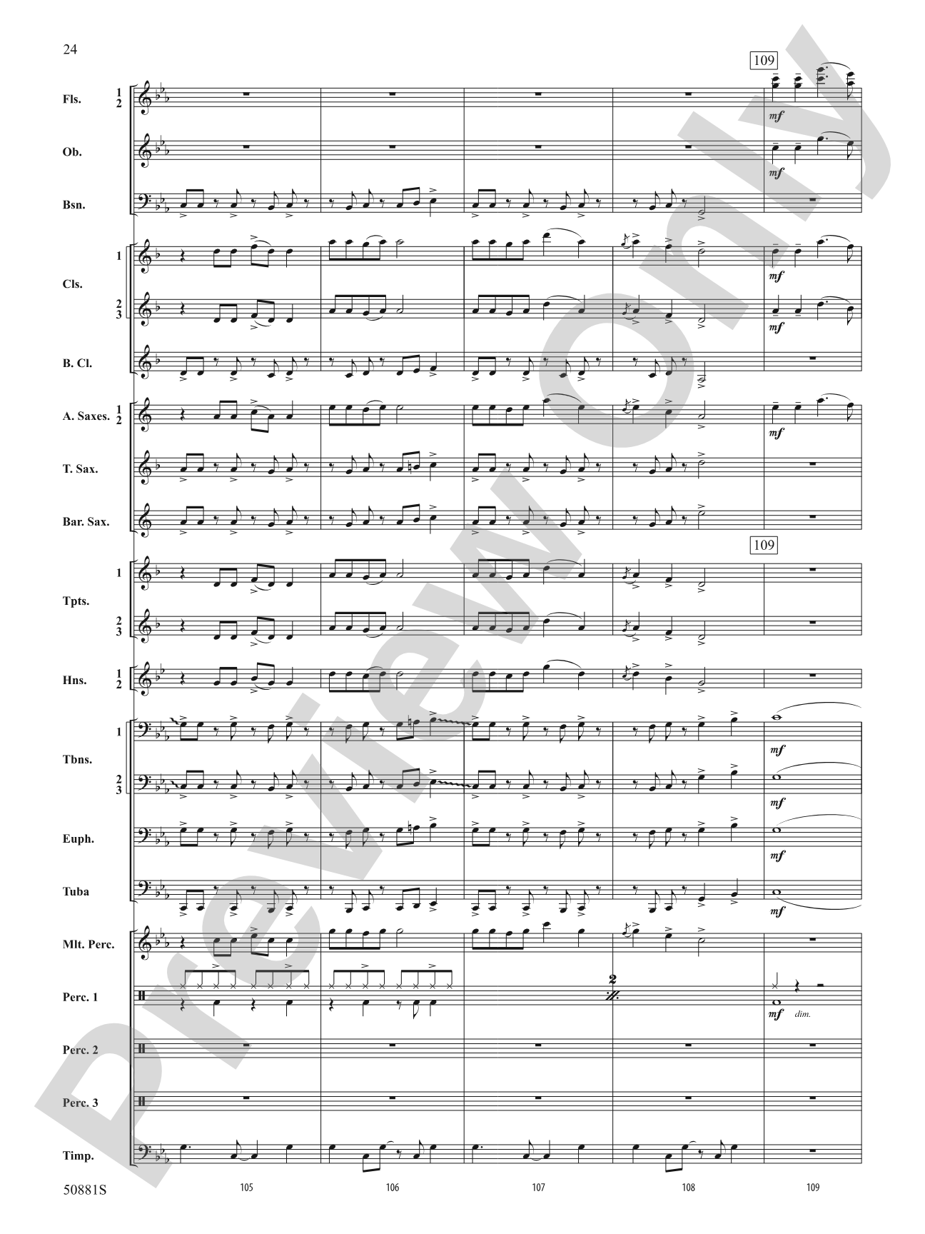 Chasing Crimson: Concert Band Conductor Score & Parts
