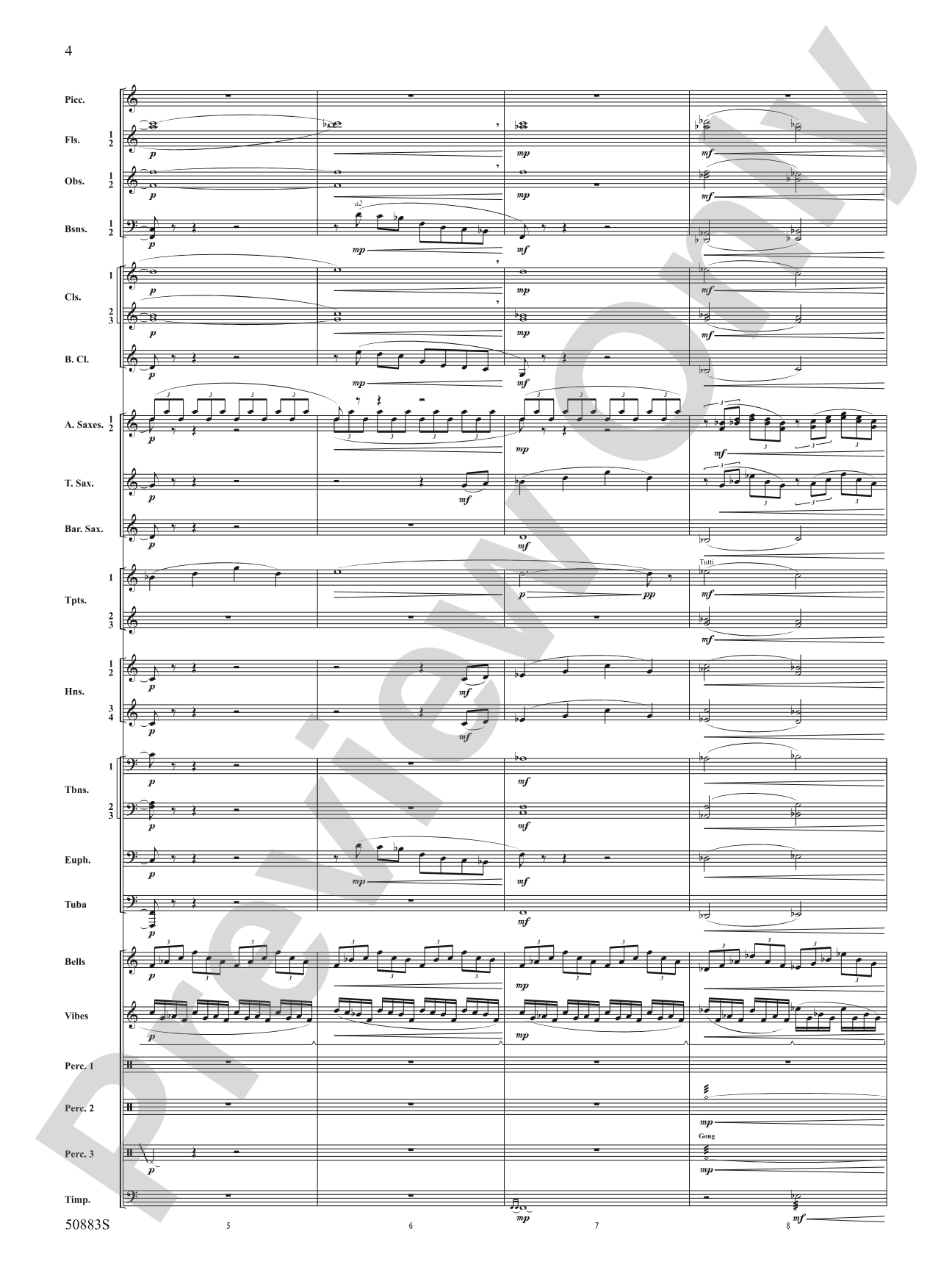 The Ascent from Darkness: Concert Band Conductor Score & Parts