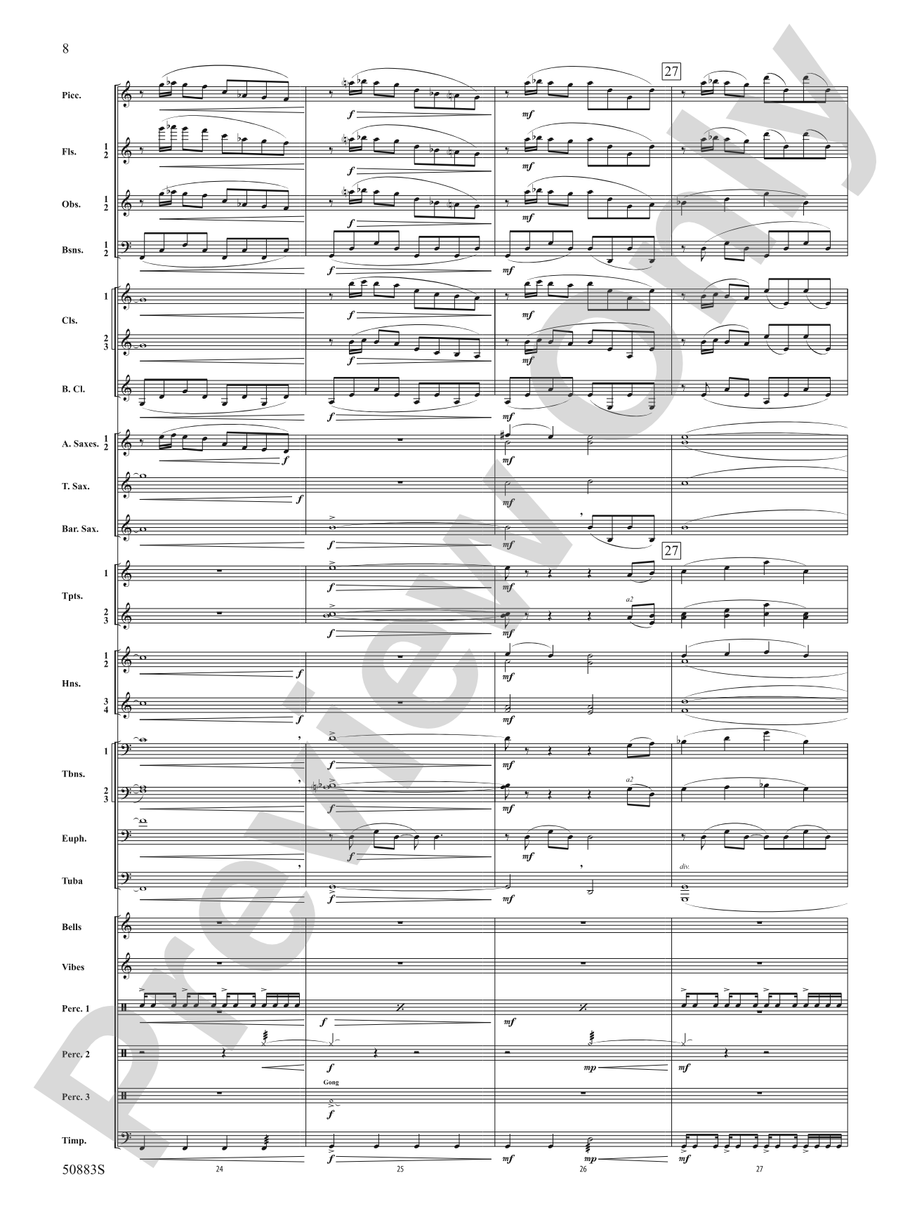 The Ascent from Darkness: Concert Band Conductor Score & Parts