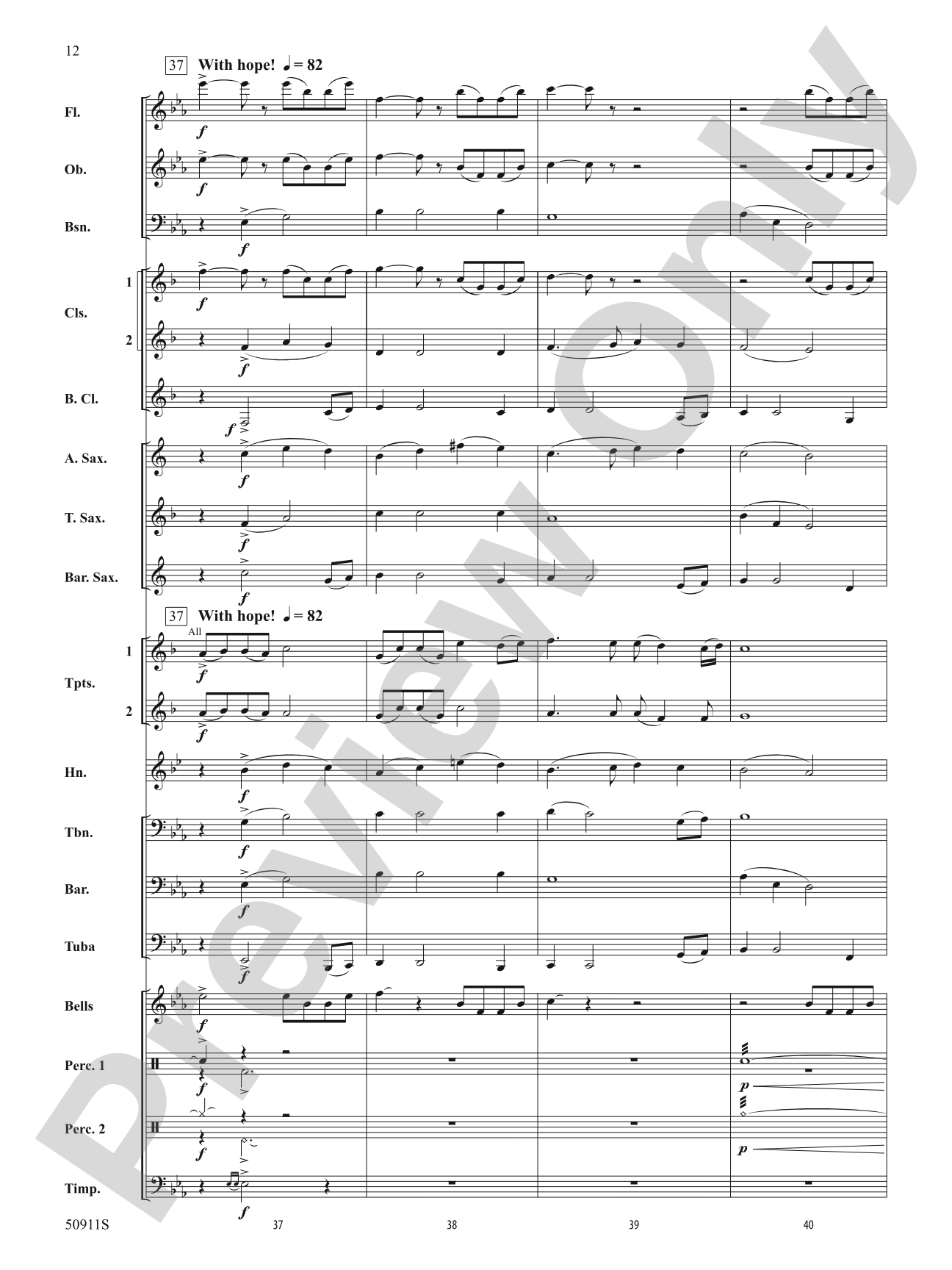 Looking Up: Concert Band Conductor Score & Parts