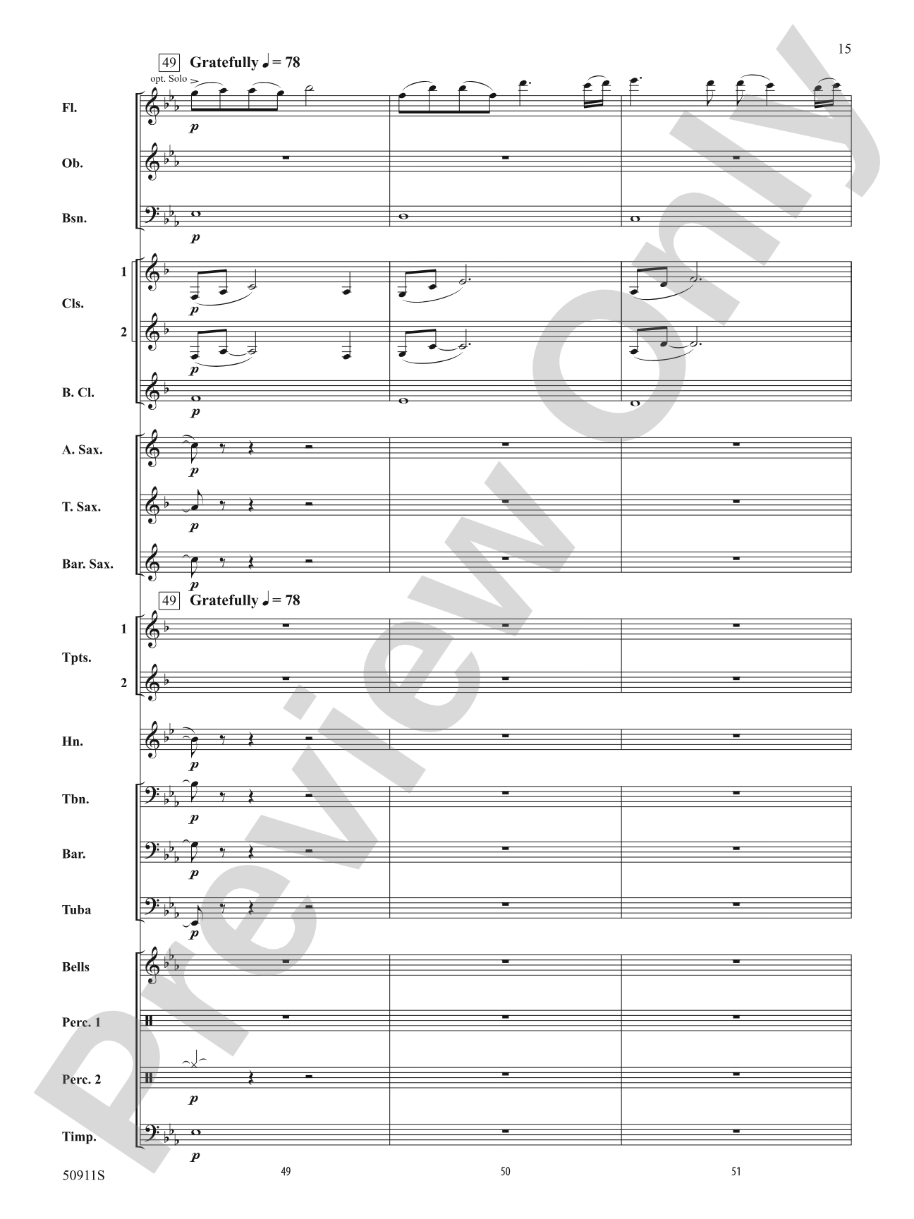 Looking Up: Concert Band Conductor Score & Parts