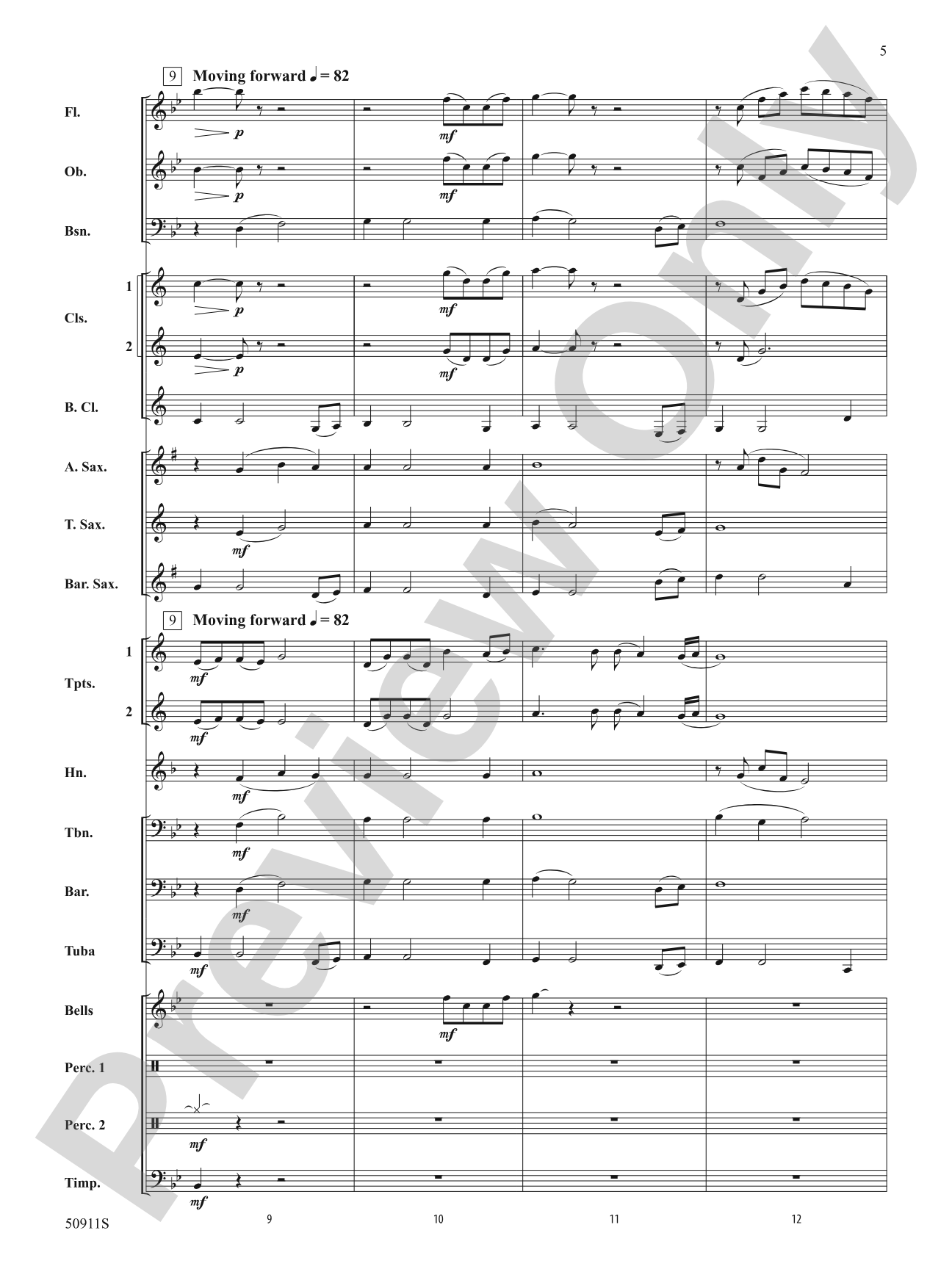 Looking Up: Concert Band Conductor Score & Parts