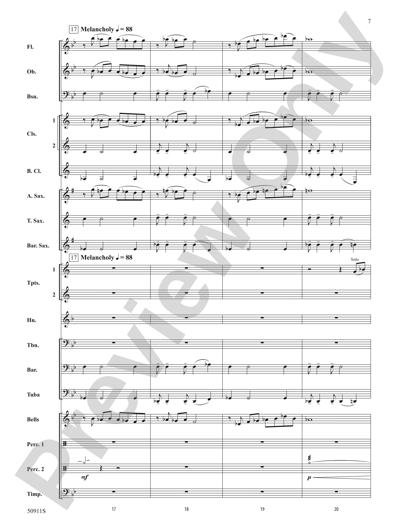 Looking Up: Concert Band Conductor Score & Parts