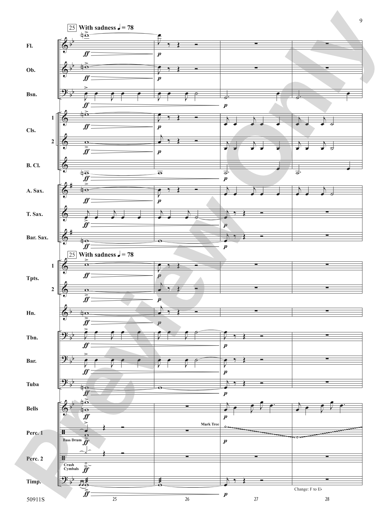 Looking Up: Concert Band Conductor Score & Parts