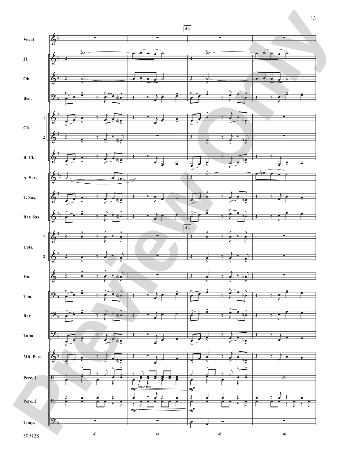Blue Skies: Concert Band Conductor Score & Parts
