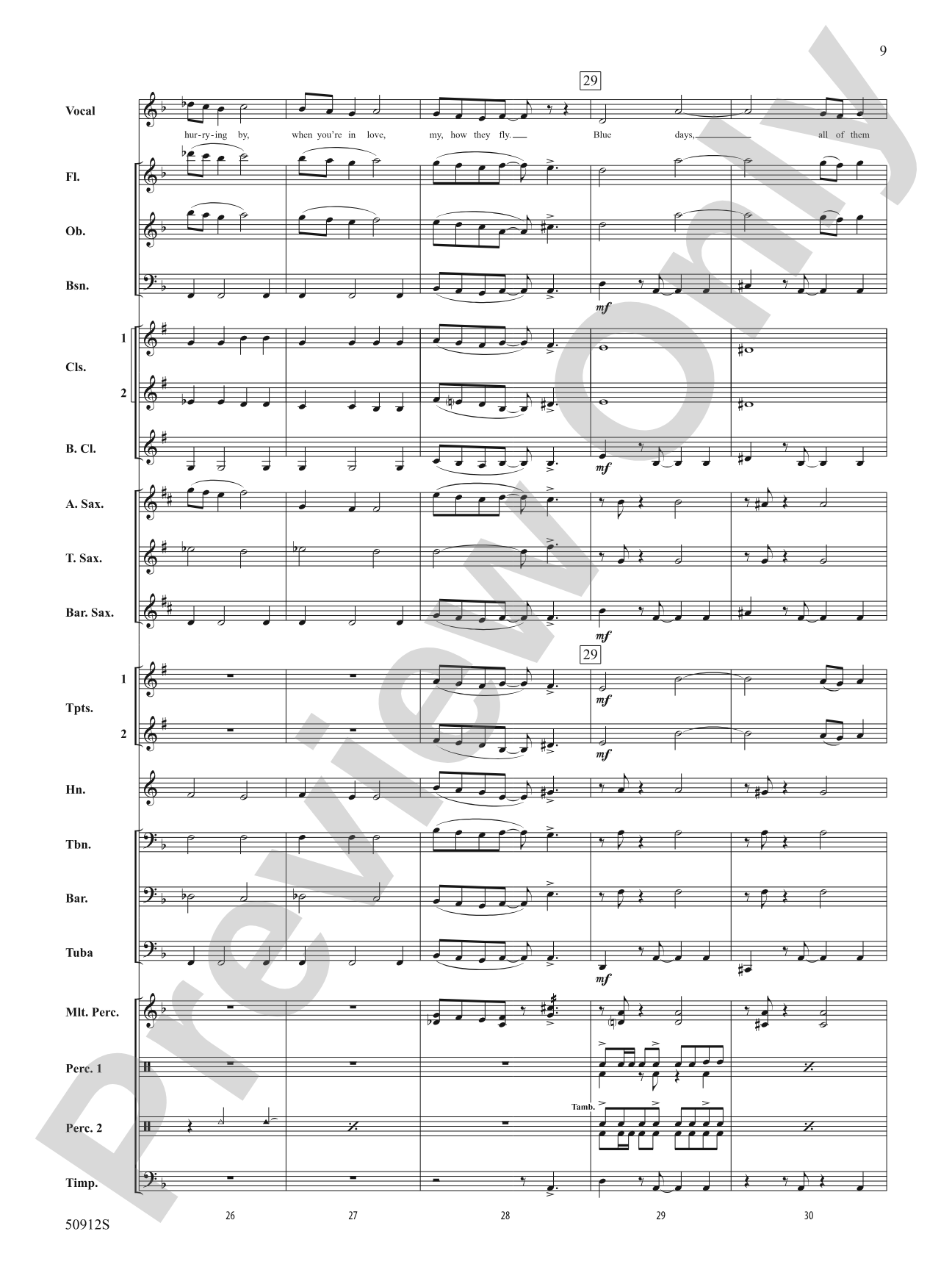 Blue Skies: Concert Band Conductor Score & Parts