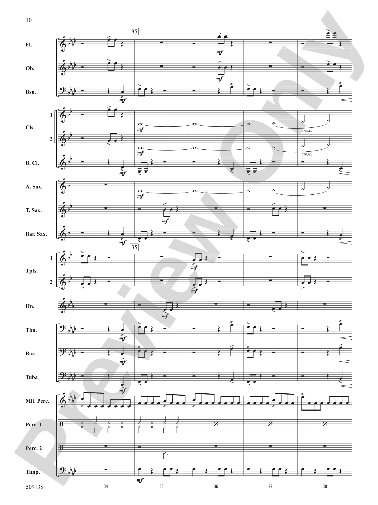 The Strait of Messina: Concert Band Conductor Score & Parts