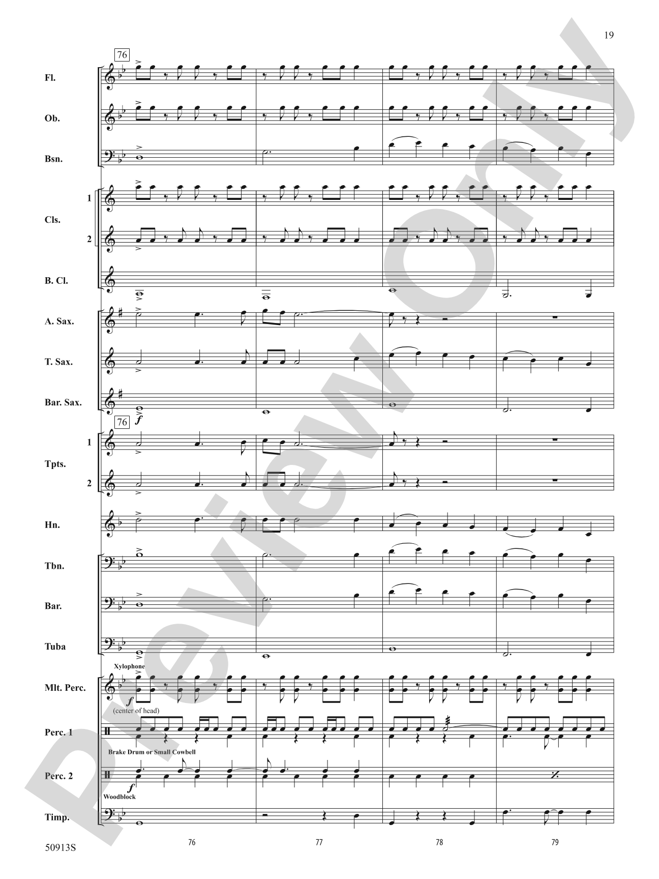 The Strait of Messina: Concert Band Conductor Score & Parts