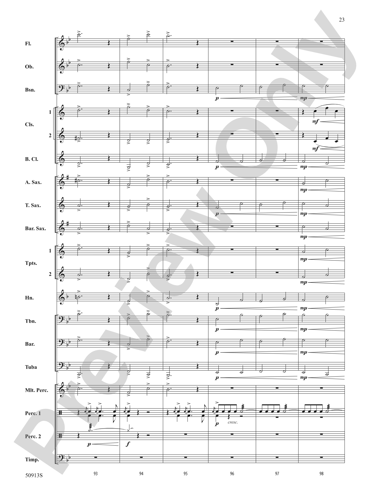 The Strait of Messina: Concert Band Conductor Score & Parts