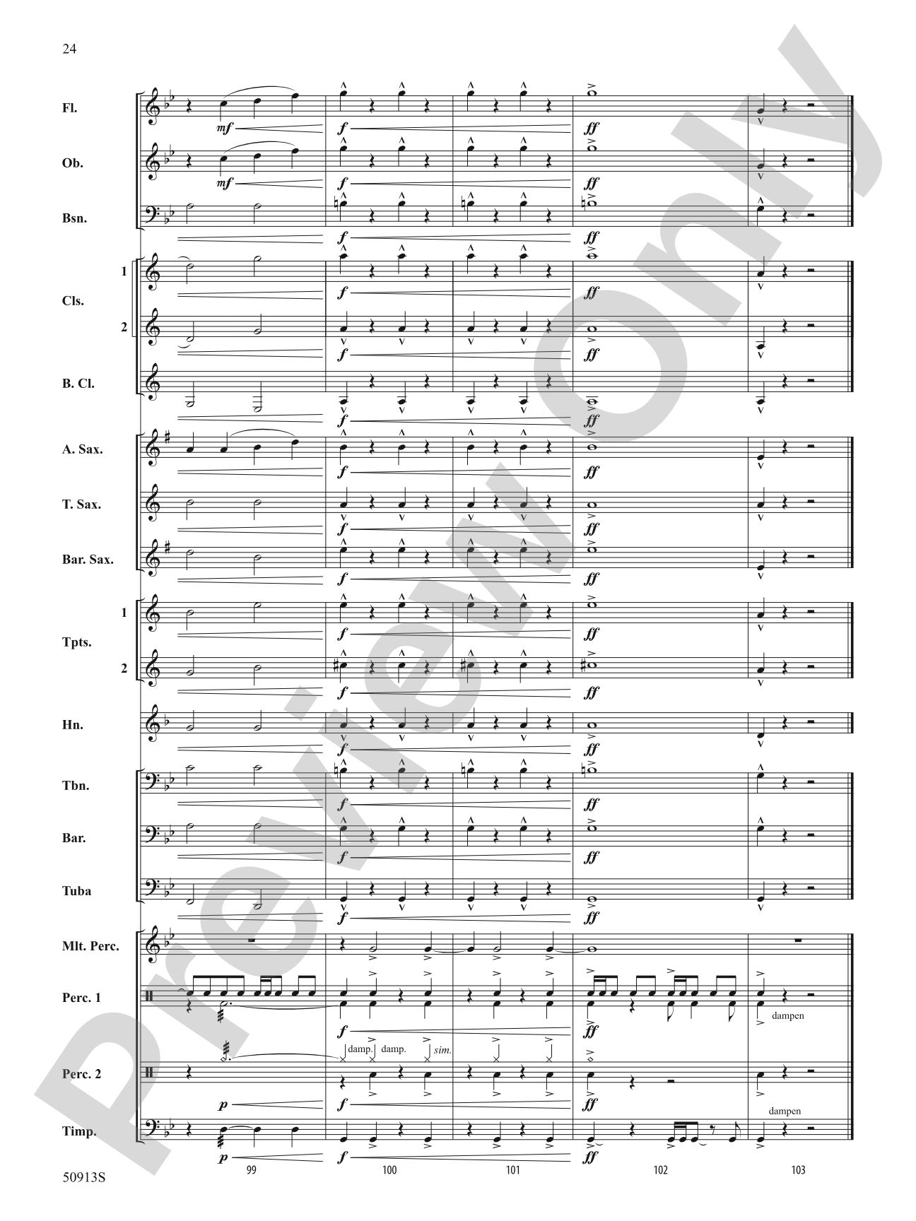 The Strait of Messina: Concert Band Conductor Score & Parts