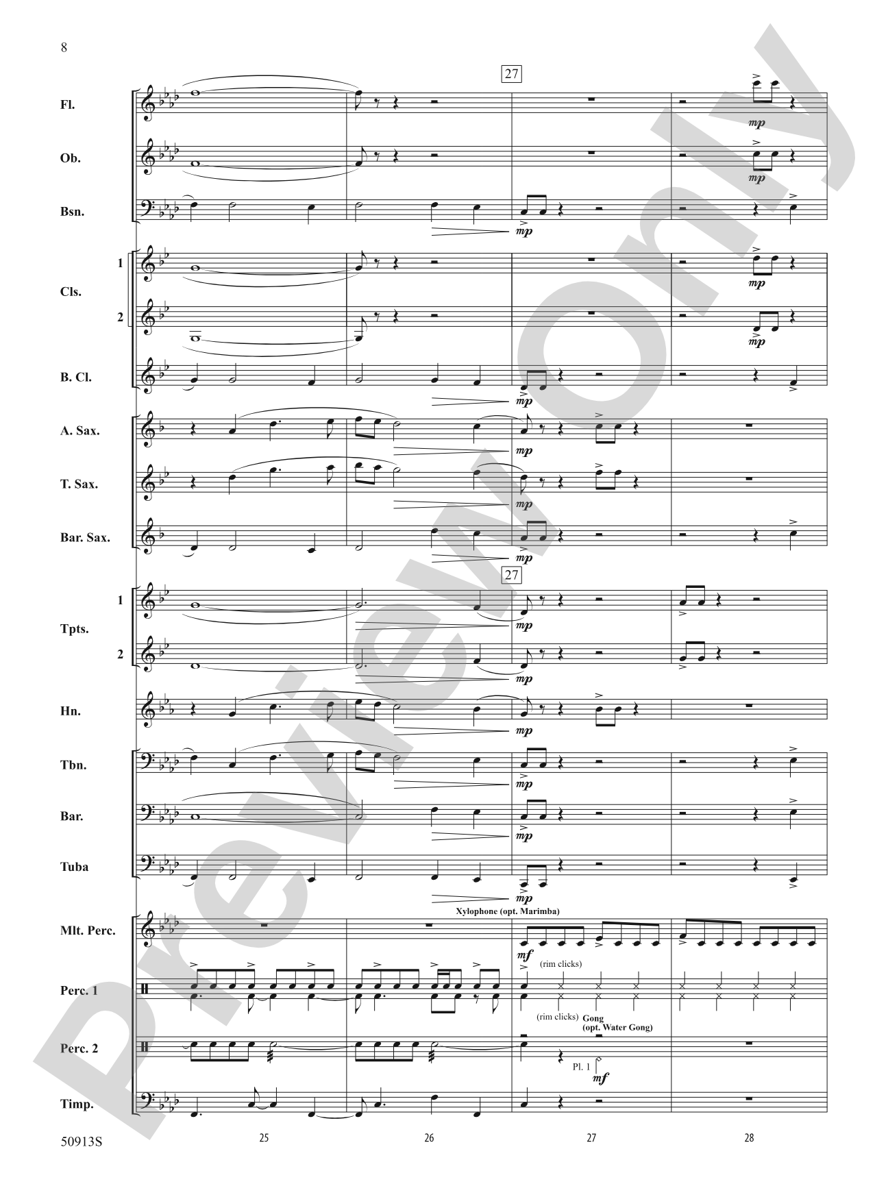The Strait of Messina: Concert Band Conductor Score & Parts