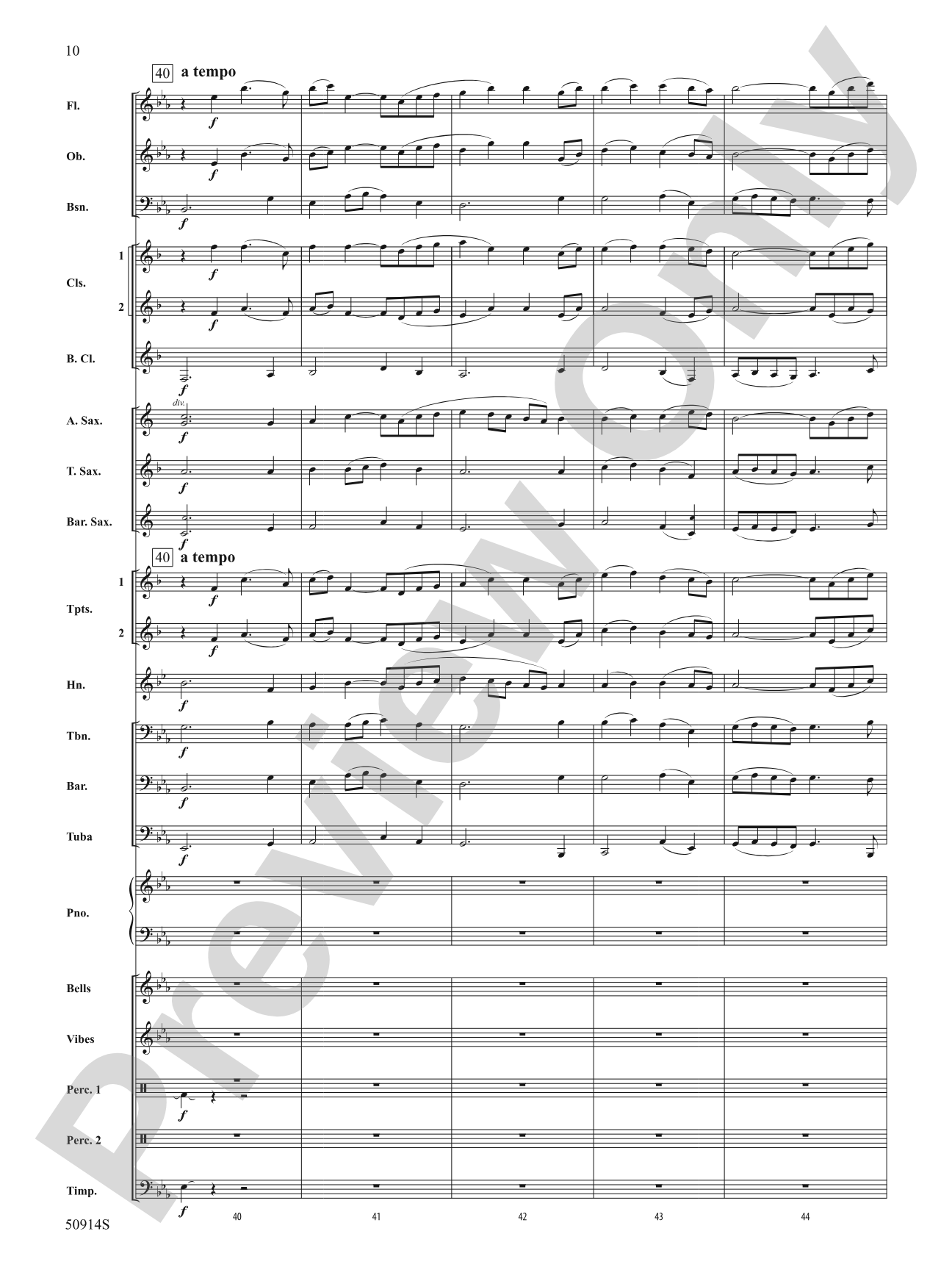 Turquoise: Concert Band Conductor Score & Parts
