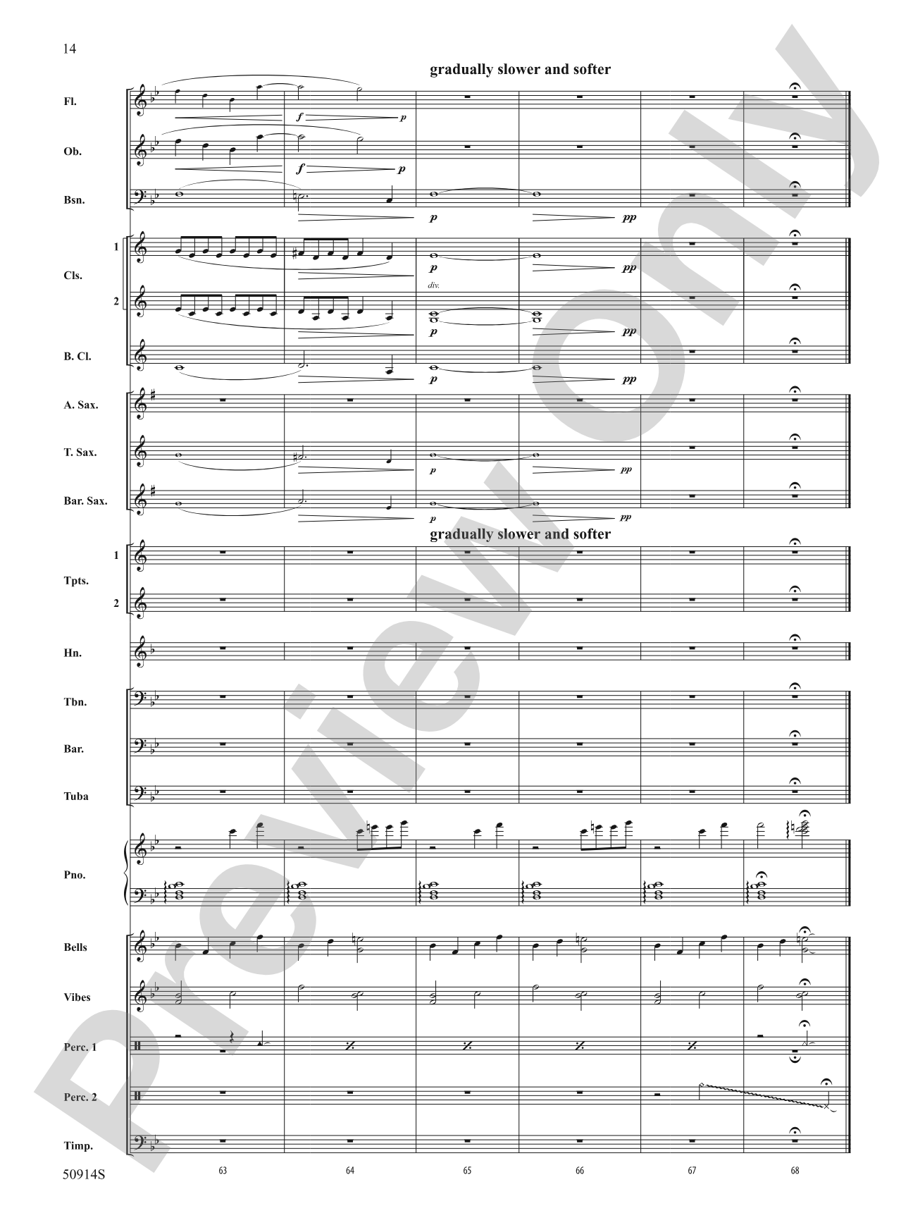 Turquoise: Concert Band Conductor Score & Parts