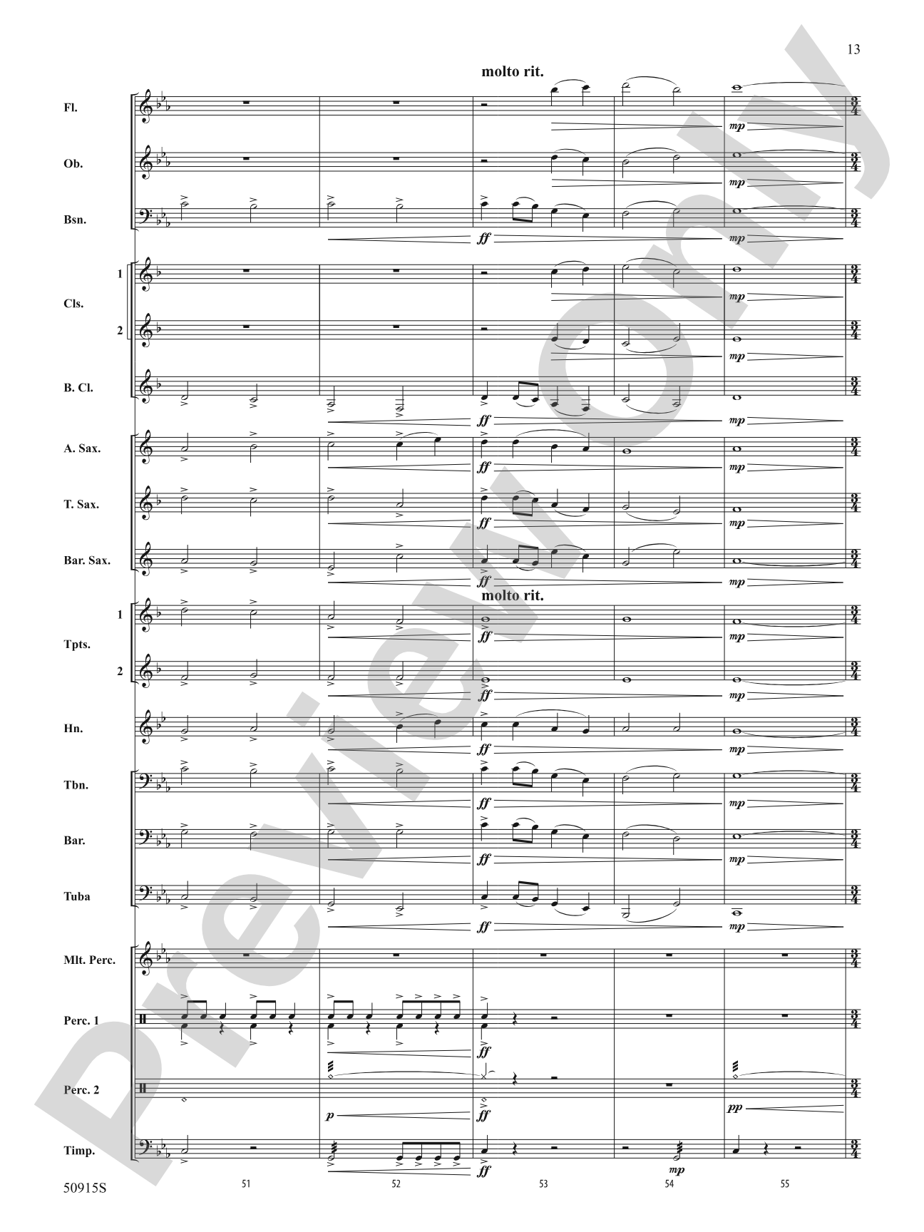 Maxima: Concert Band Conductor Score & Parts