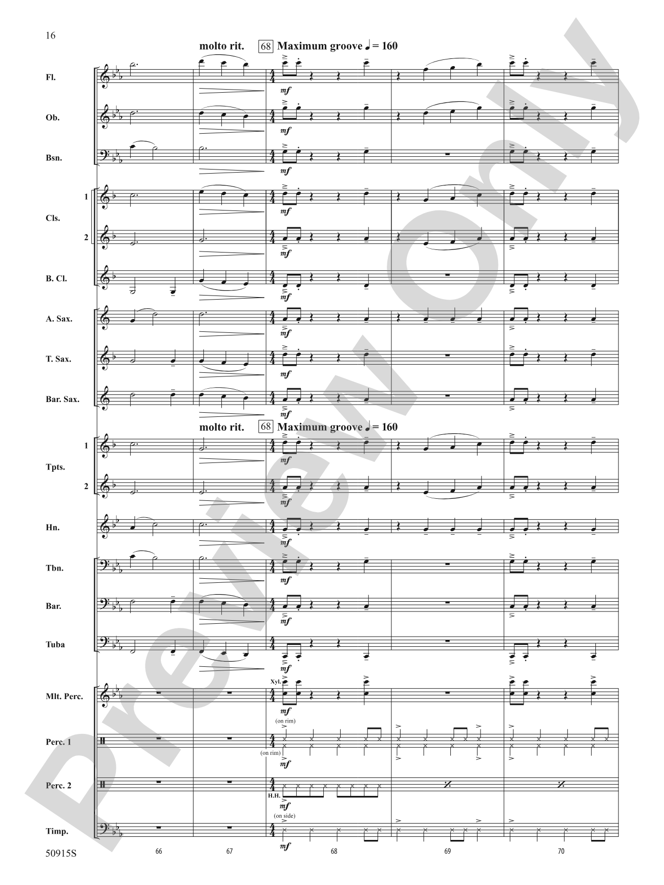 Maxima: Concert Band Conductor Score & Parts