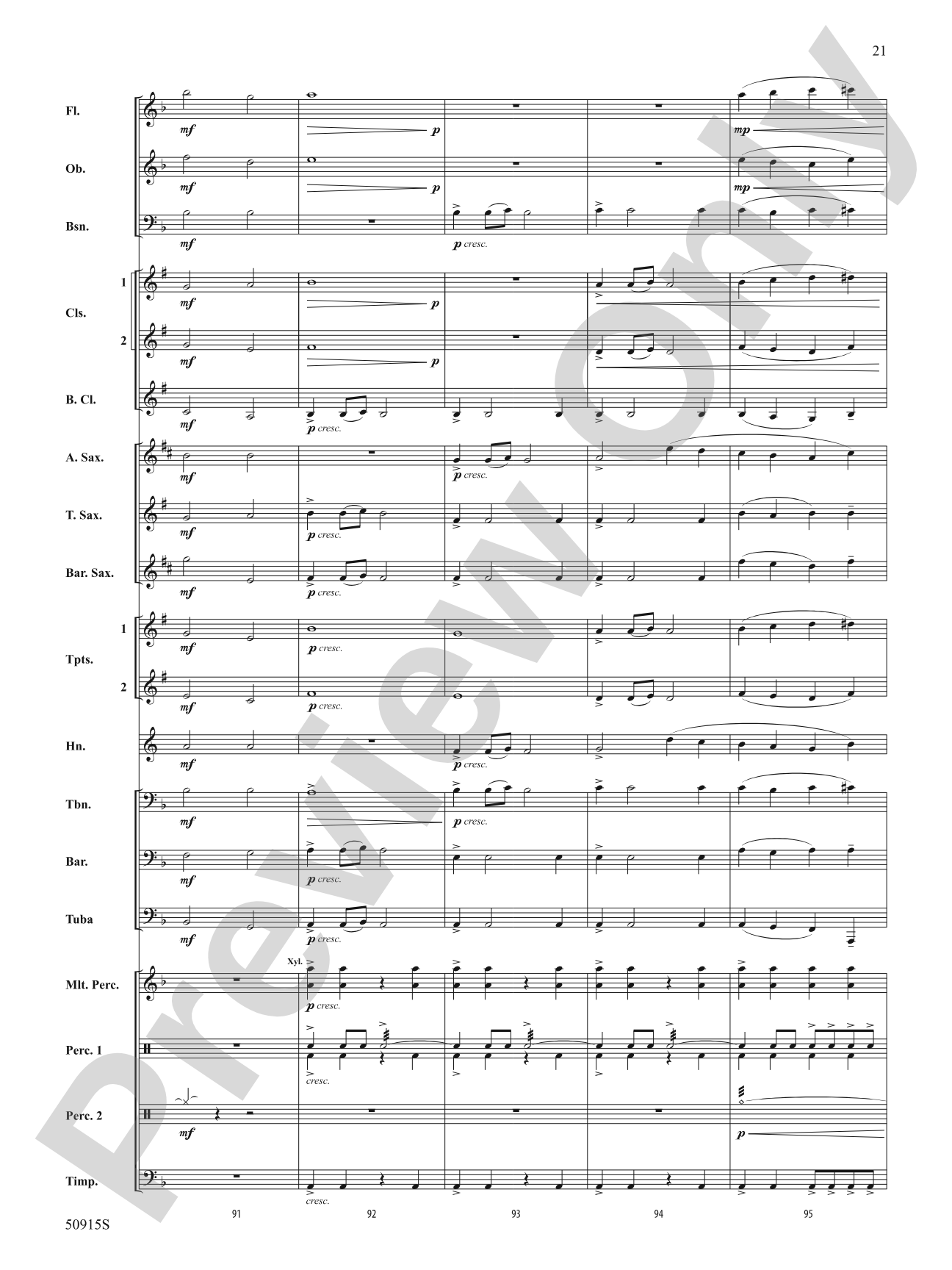 Maxima: Concert Band Conductor Score & Parts