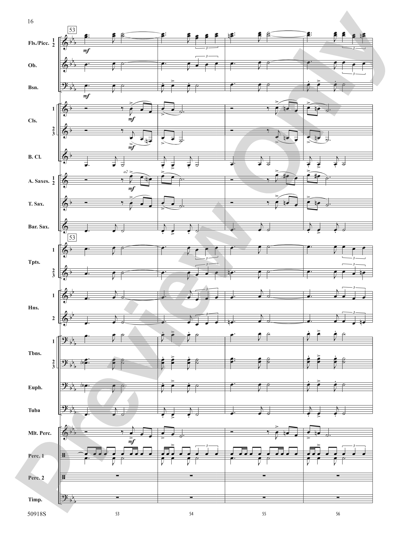 Tapestry of the Sky: Concert Band Conductor Score & Parts