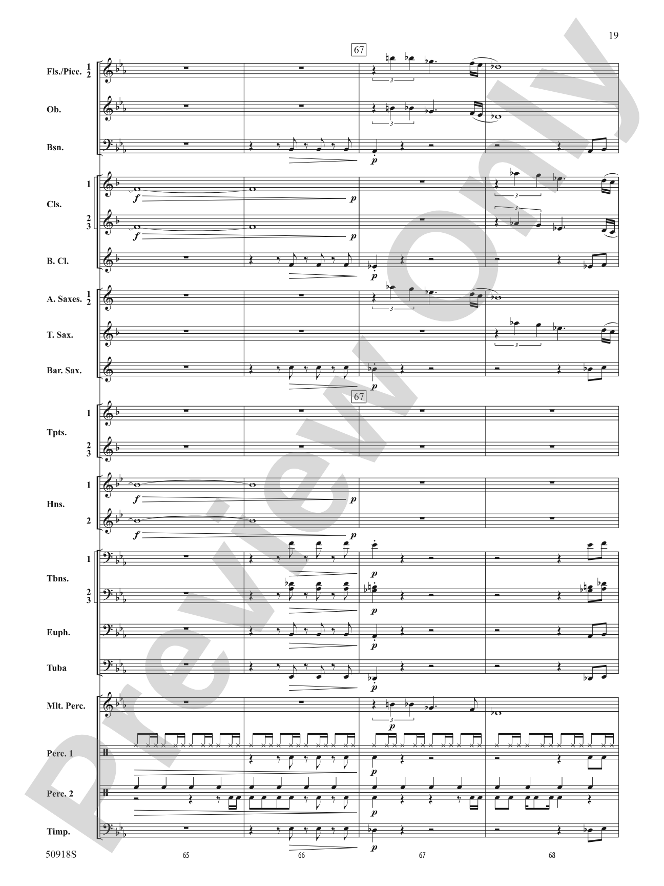 Tapestry of the Sky: Concert Band Conductor Score & Parts
