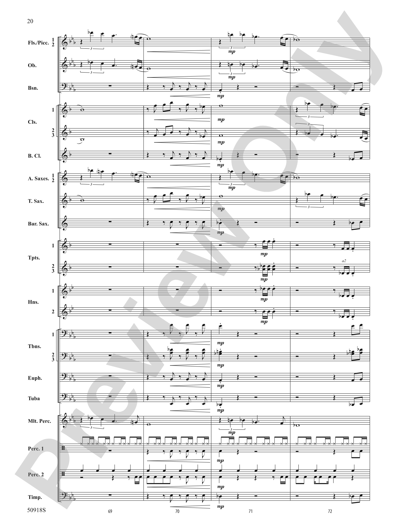 Tapestry of the Sky: Concert Band Conductor Score & Parts
