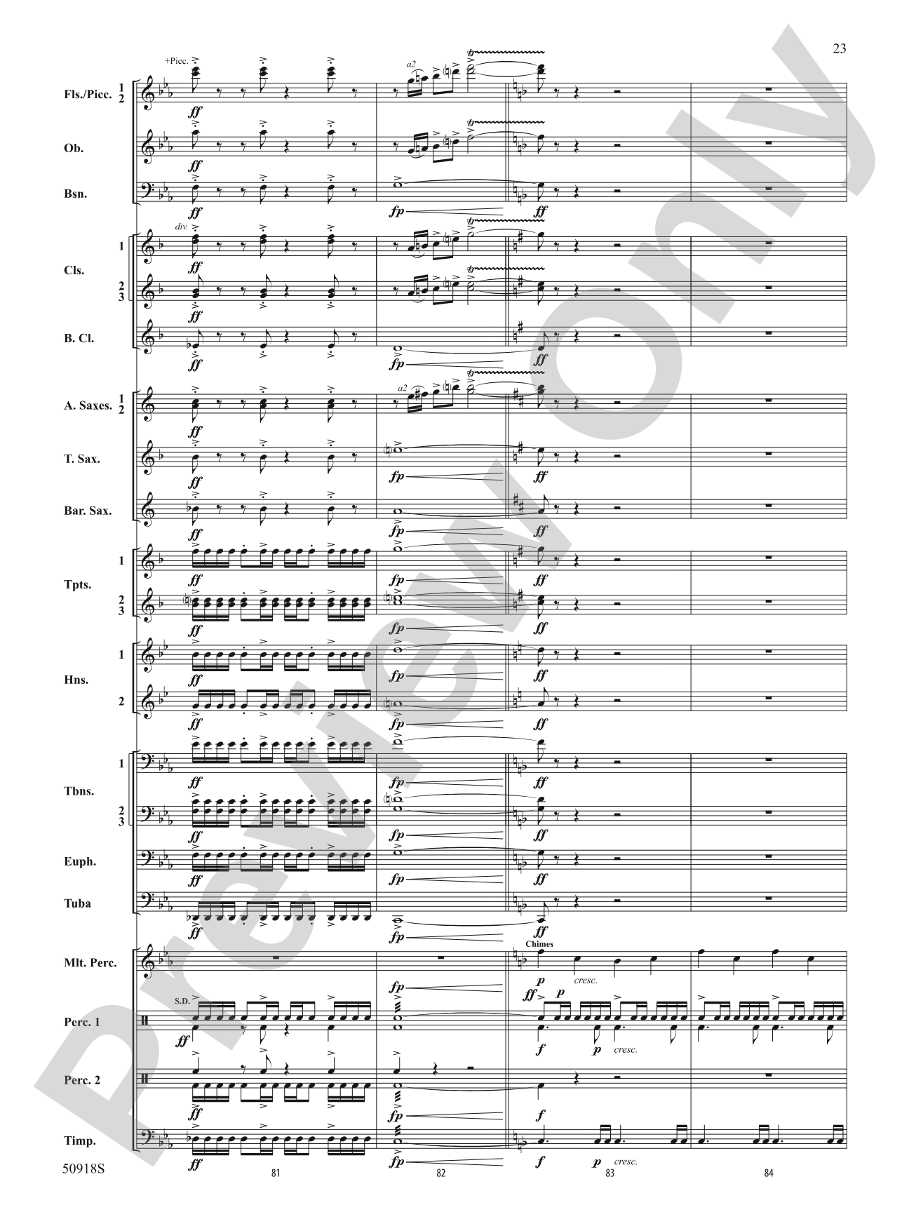 Tapestry of the Sky: Concert Band Conductor Score & Parts
