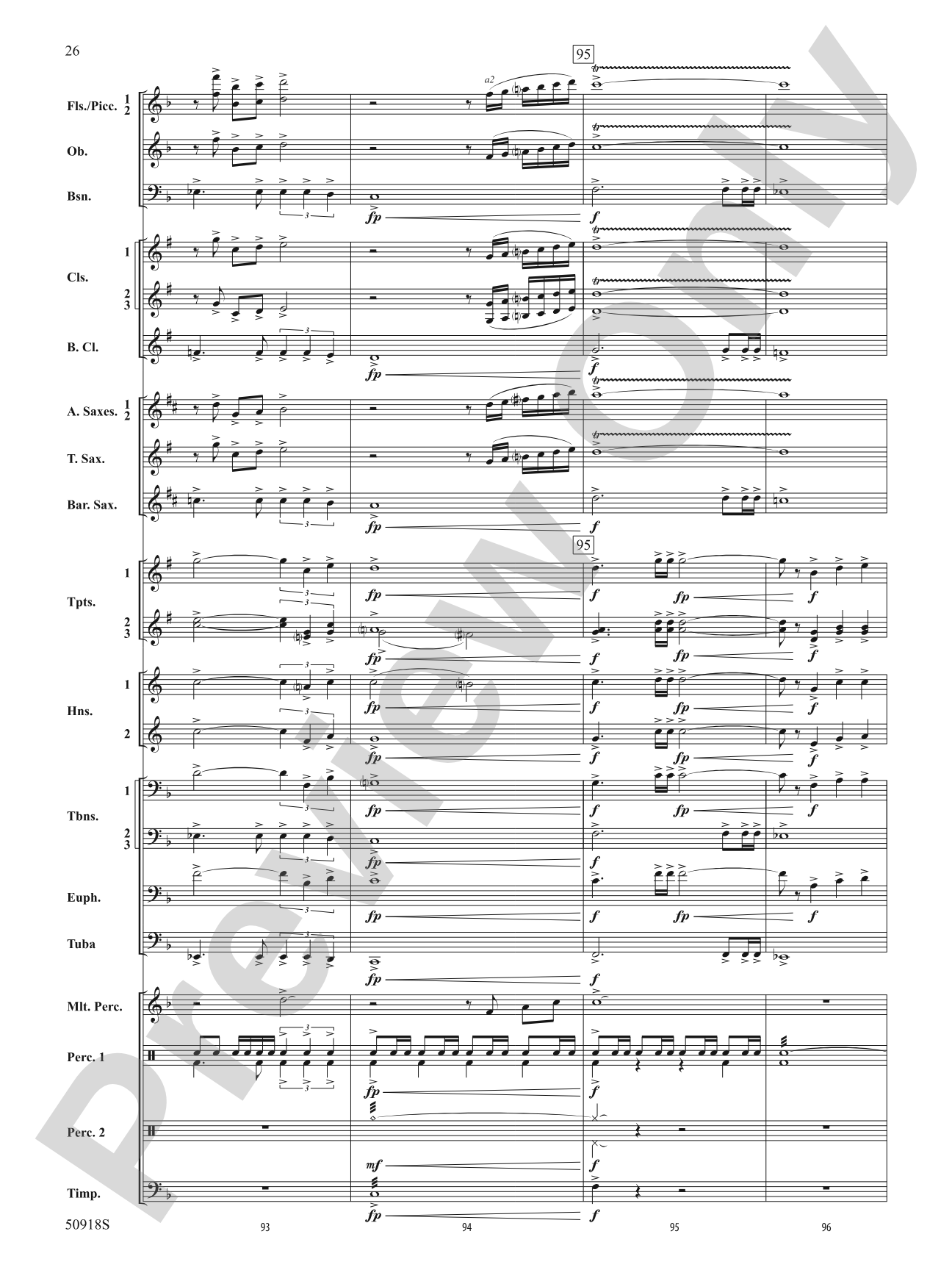 Tapestry of the Sky: Concert Band Conductor Score & Parts