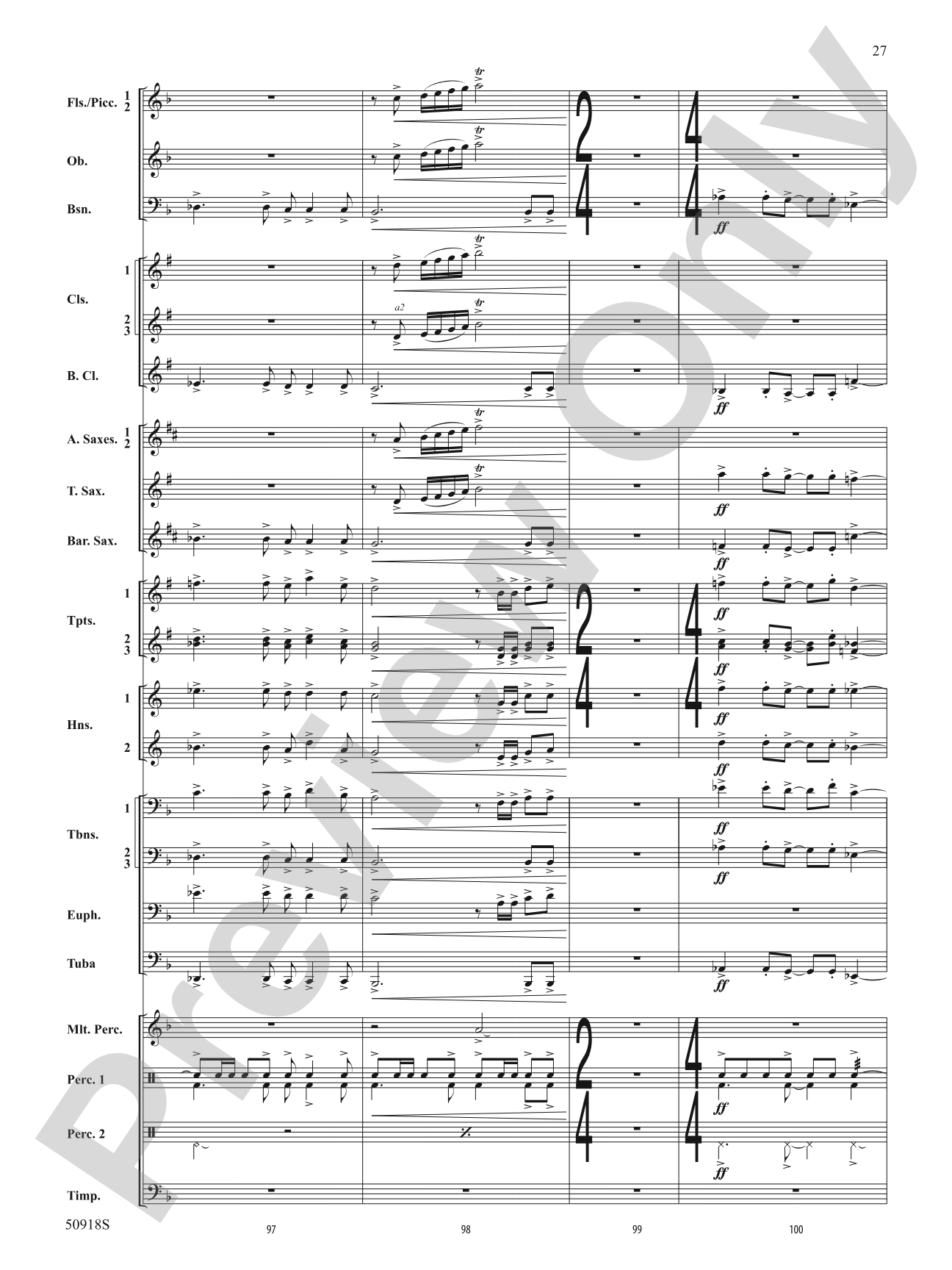 Tapestry of the Sky: Concert Band Conductor Score & Parts