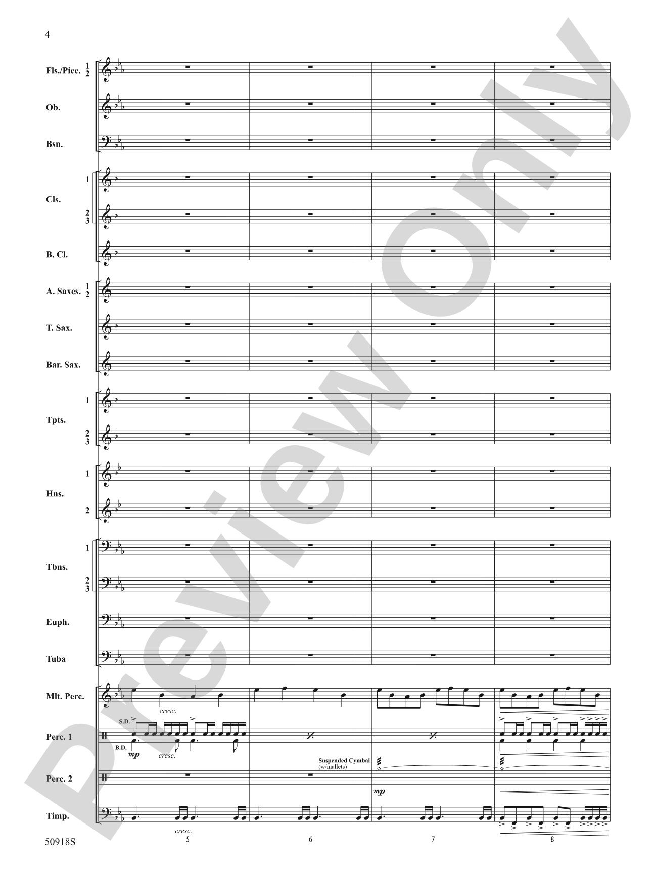 Tapestry of the Sky: Concert Band Conductor Score & Parts