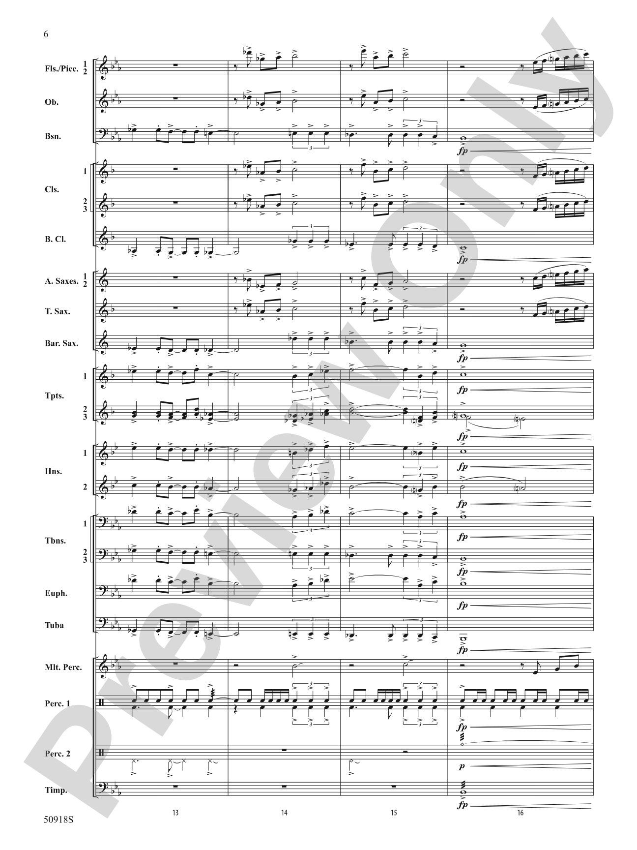 Tapestry of the Sky: Concert Band Conductor Score & Parts