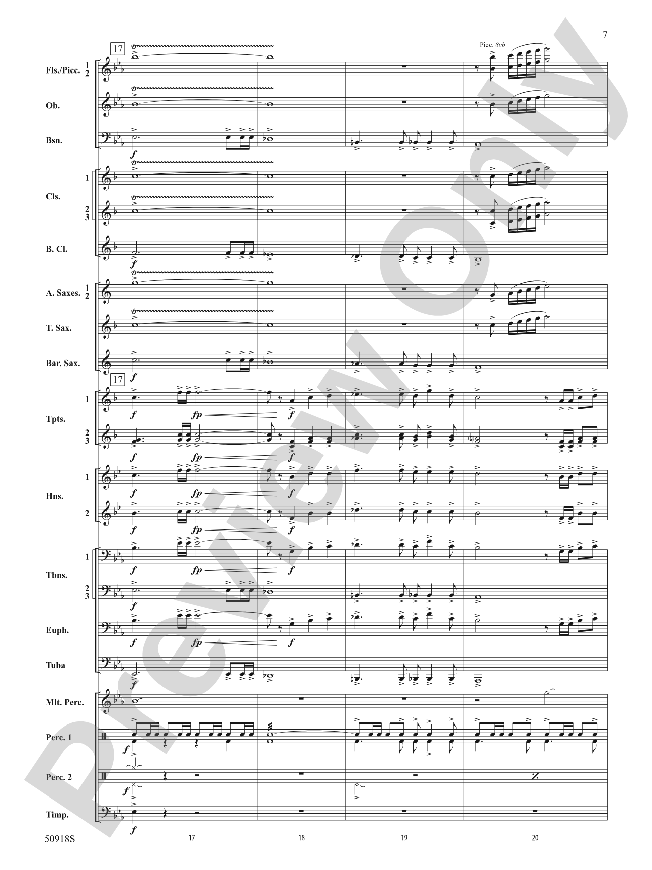 Tapestry of the Sky: Concert Band Conductor Score & Parts