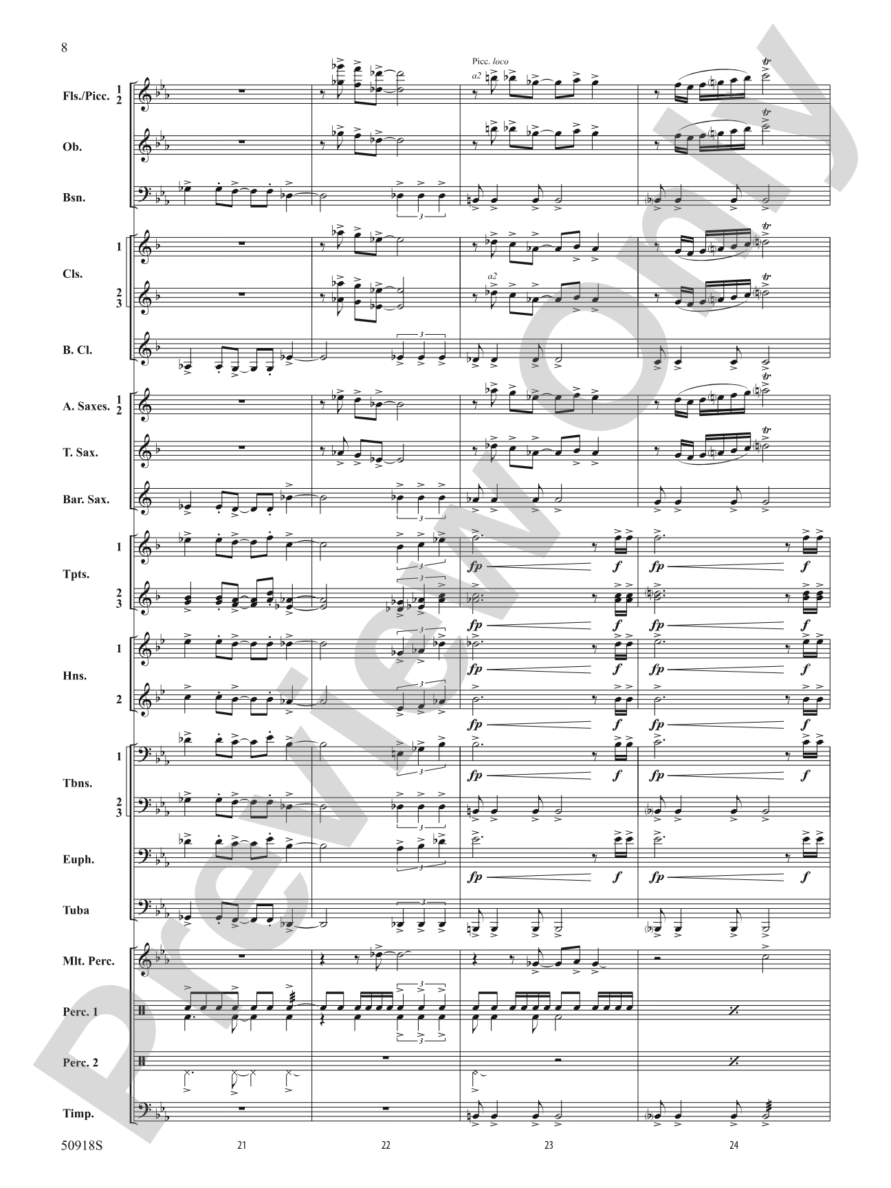 Tapestry of the Sky: Concert Band Conductor Score & Parts